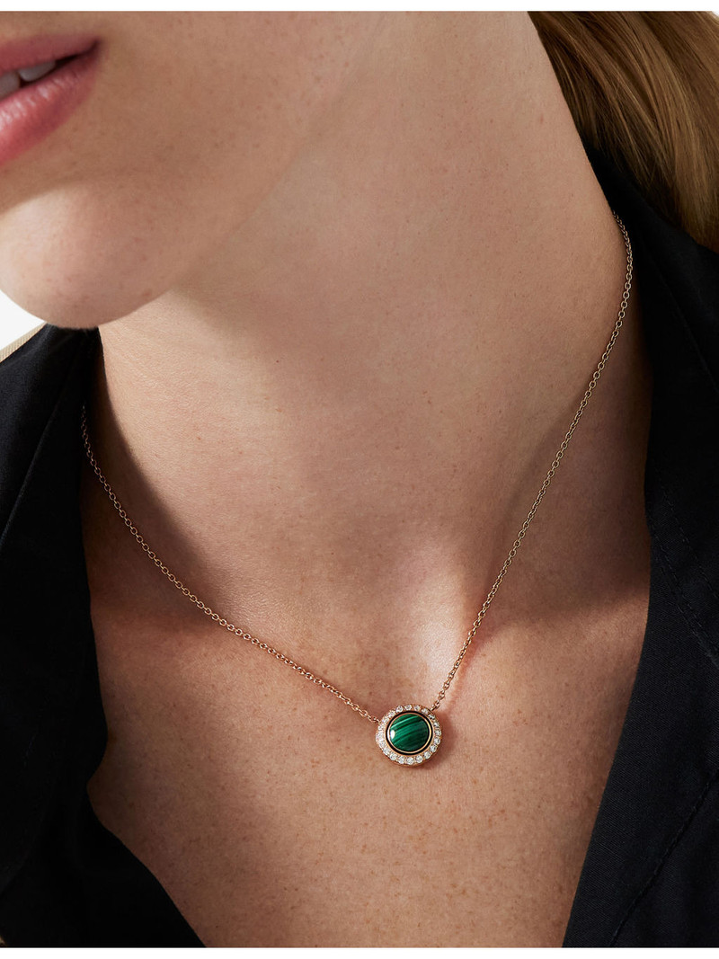 Piaget Possession 18ct Rose-Gold, Malachite And 0.28ct Diamond Pendant&nbsp;Necklace outlook