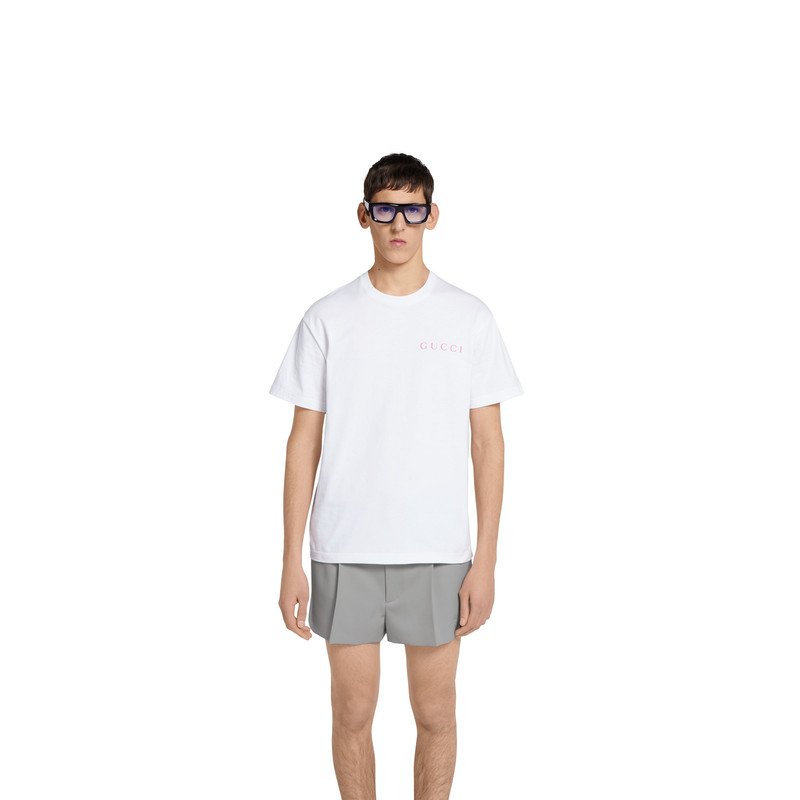 Printed cotton jersey T-shirt 3