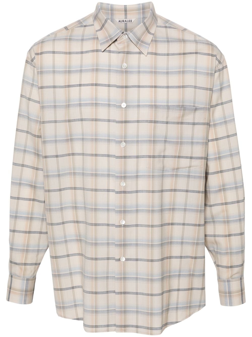 checked wool shirt - 1