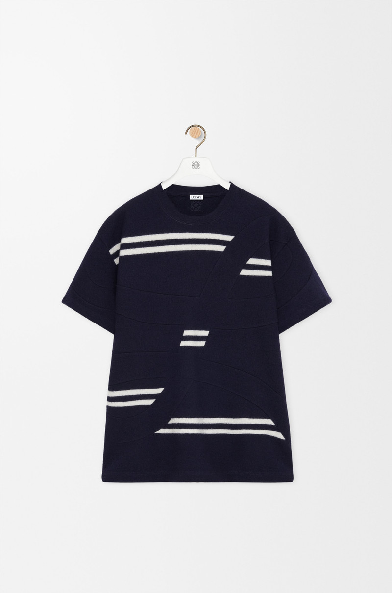 Oversized fit T-shirt in wool 1