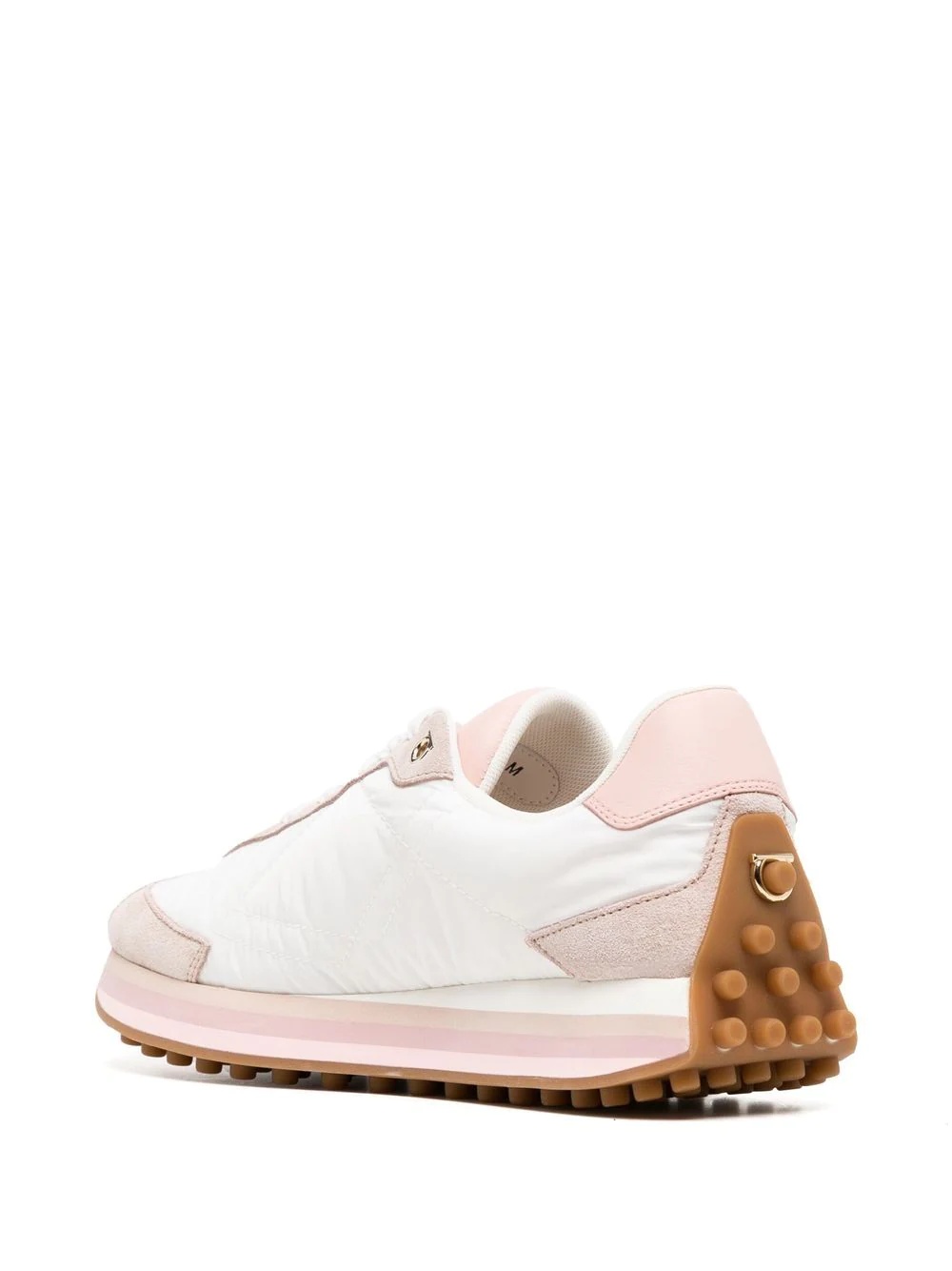 embossed-logo low-top sneakers - 3