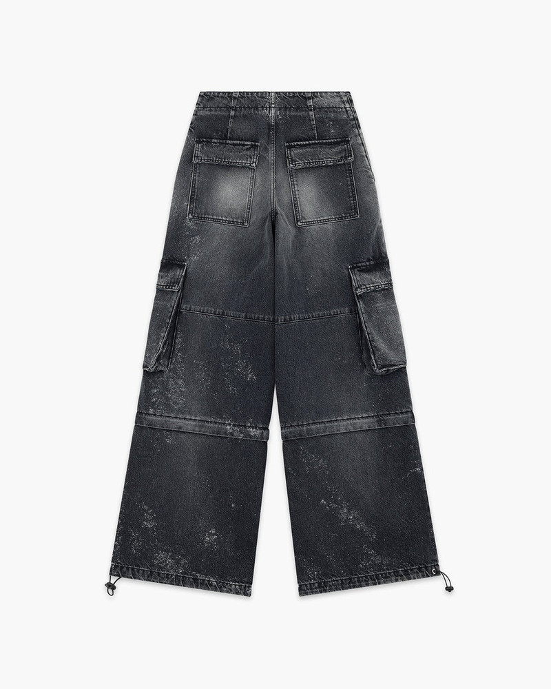 We11done Black Womens Cargo Denim Trouser outlook