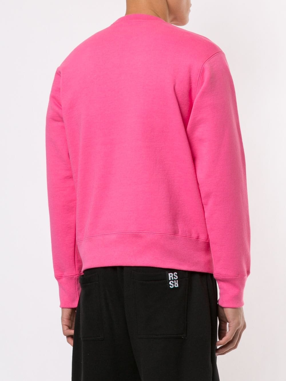 Zig Zag Stitch Panel crew neck sweatshirt - 4