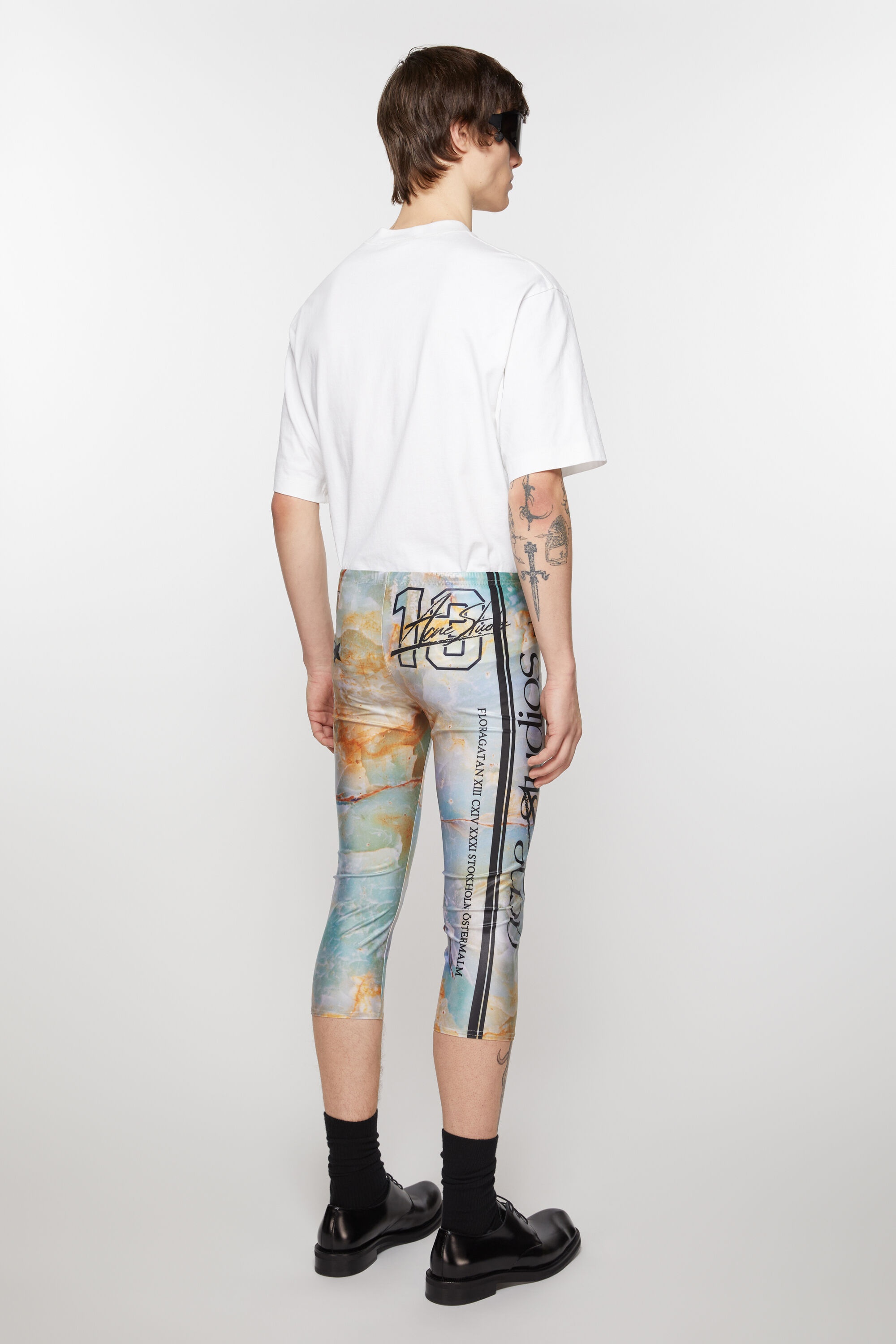 Print trousers - Pastel green - 4