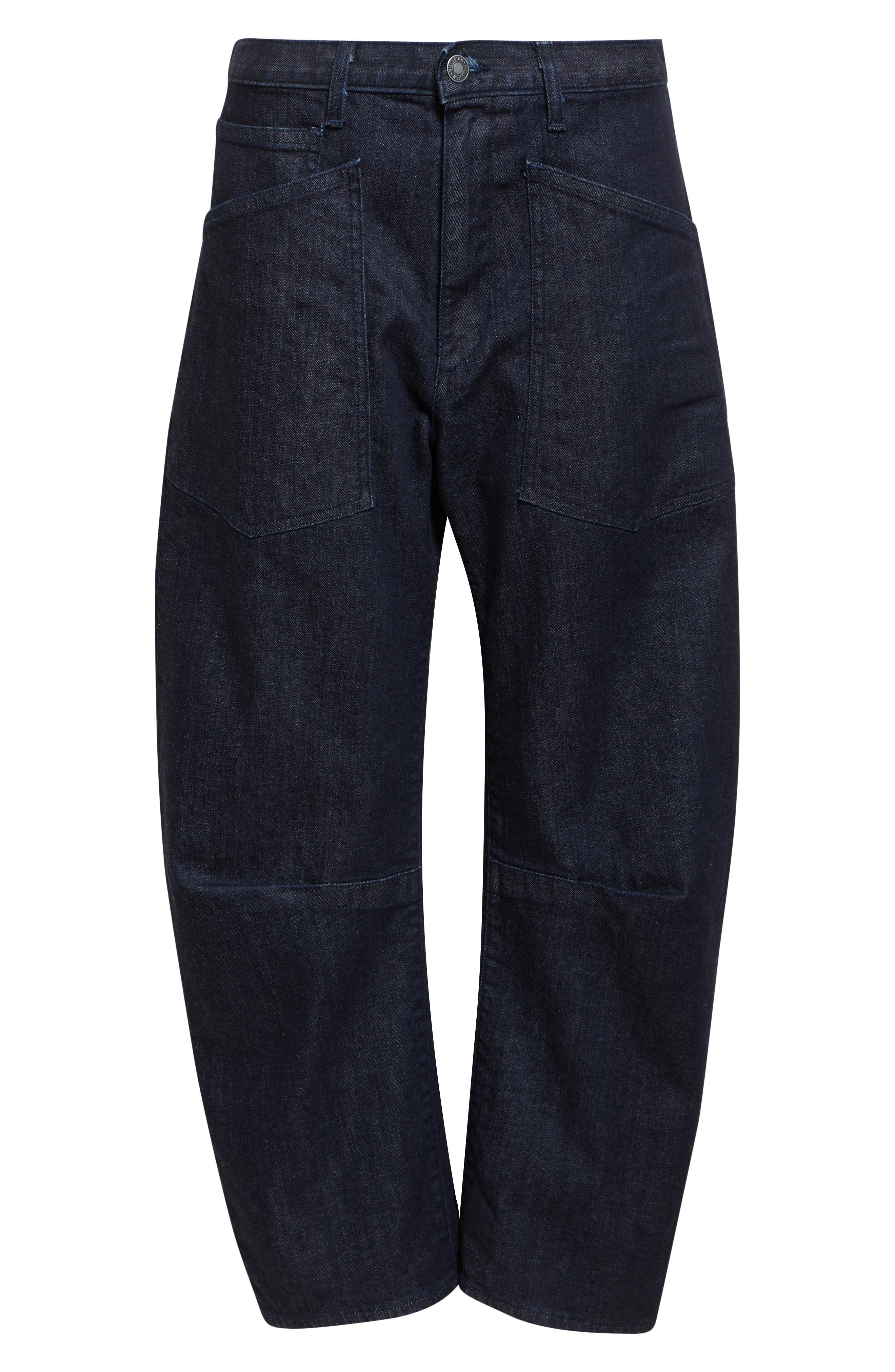 Nili Lotan Shon Barrel Jeans in Indigo Rinse at Nordstrom - 6