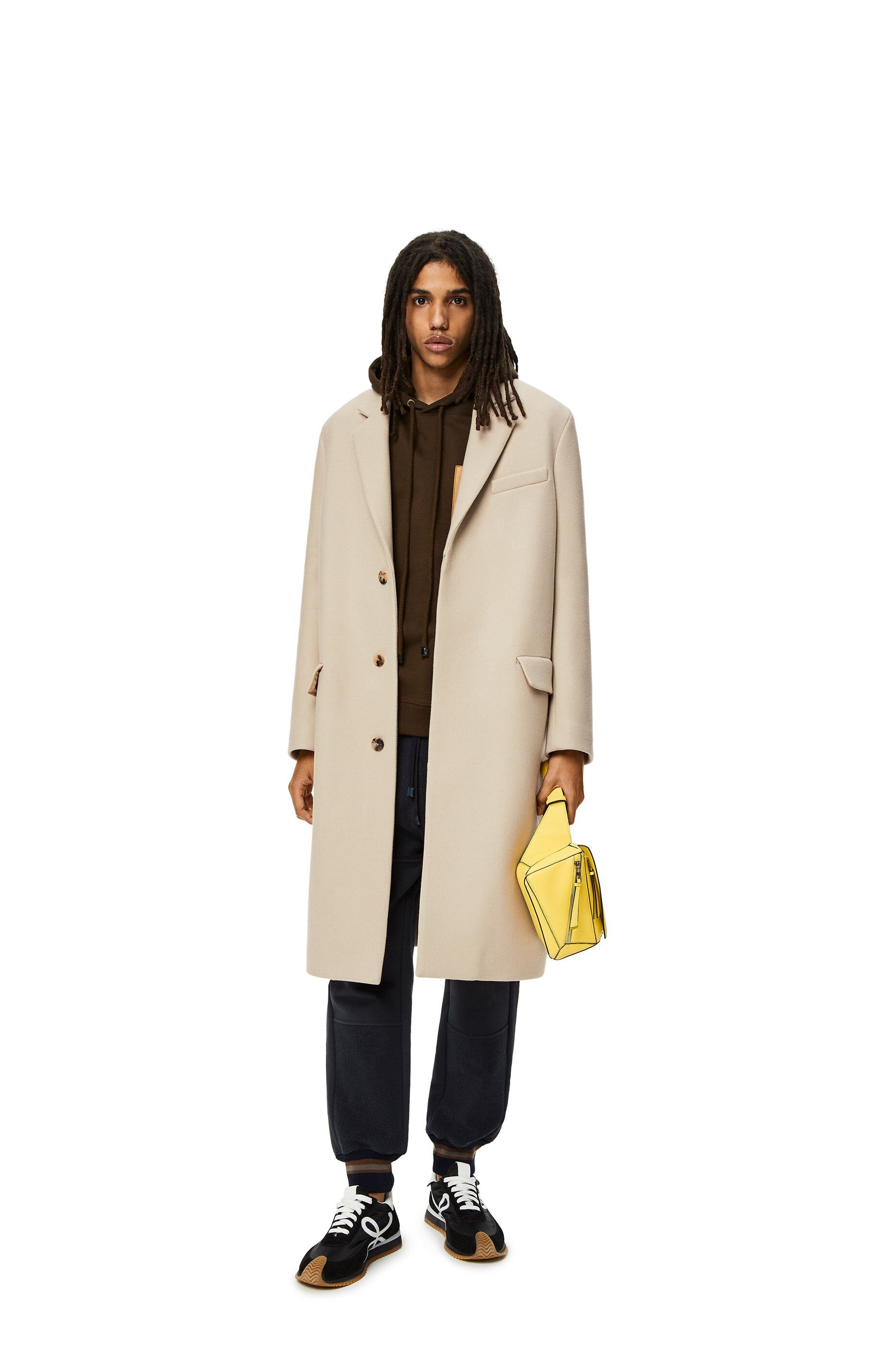 Single breasted coat in wool - 2