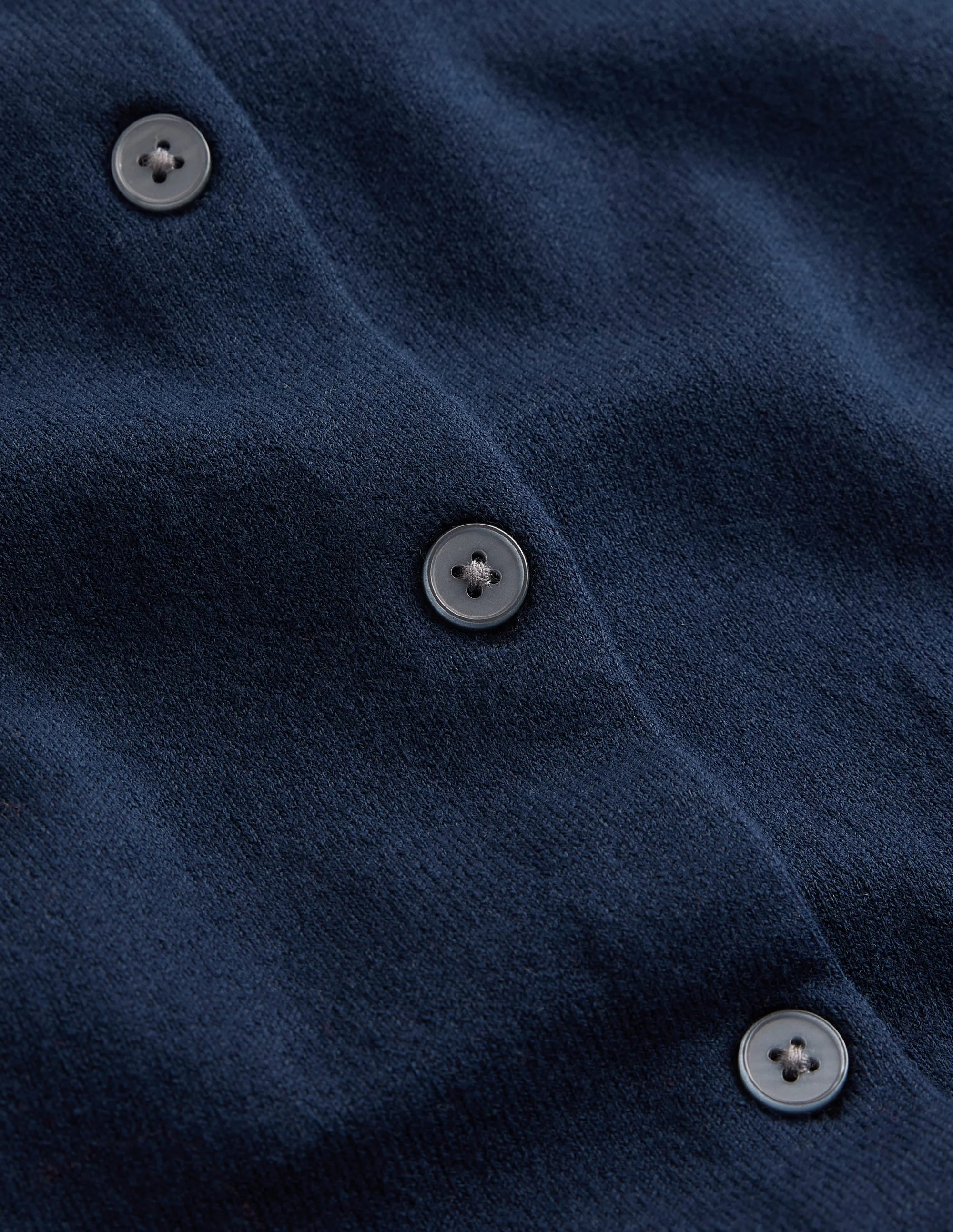 Camilla Cotton Crew Cardigan-Navy - 1