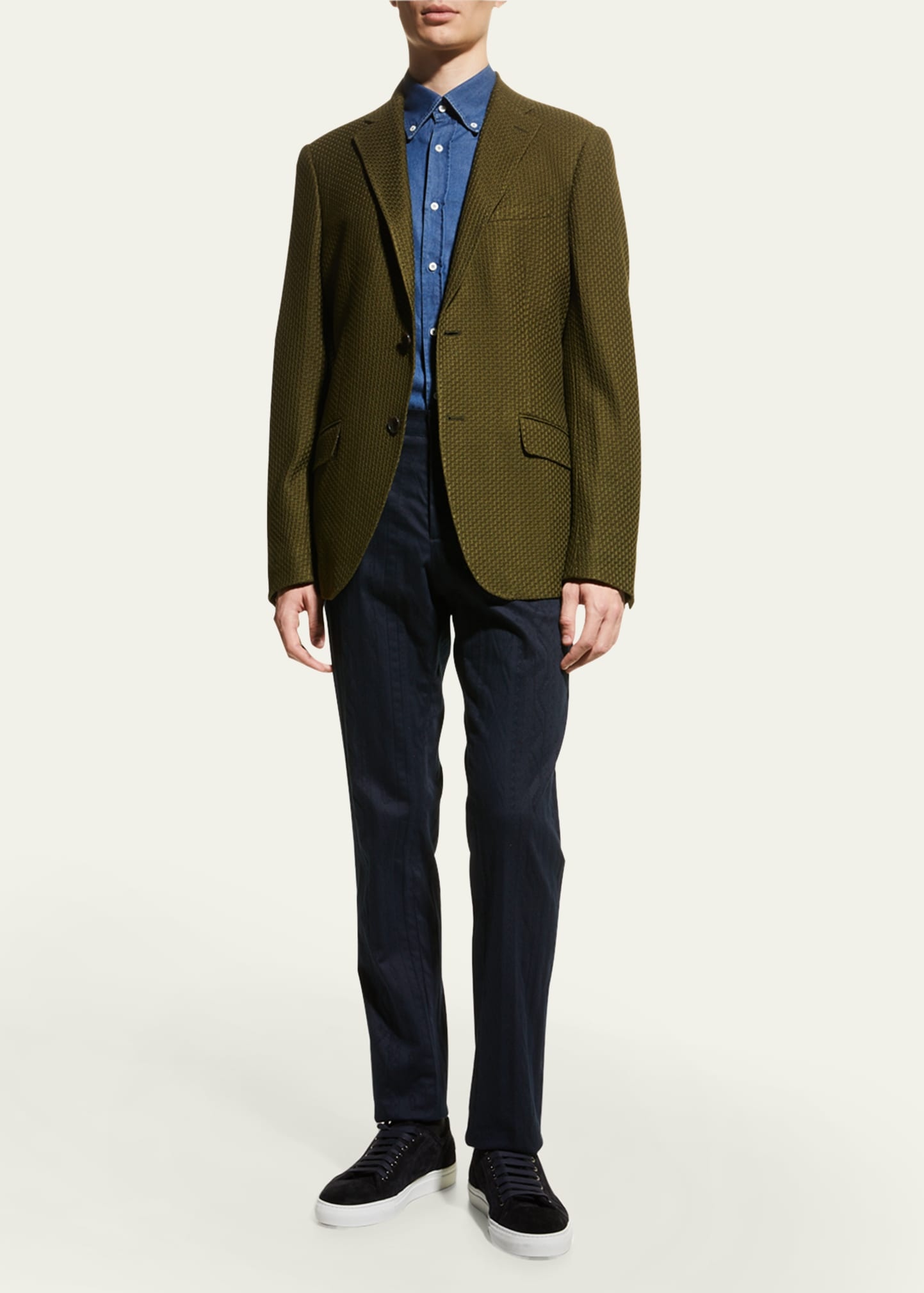 Men's Basic Knit Blazer - 2