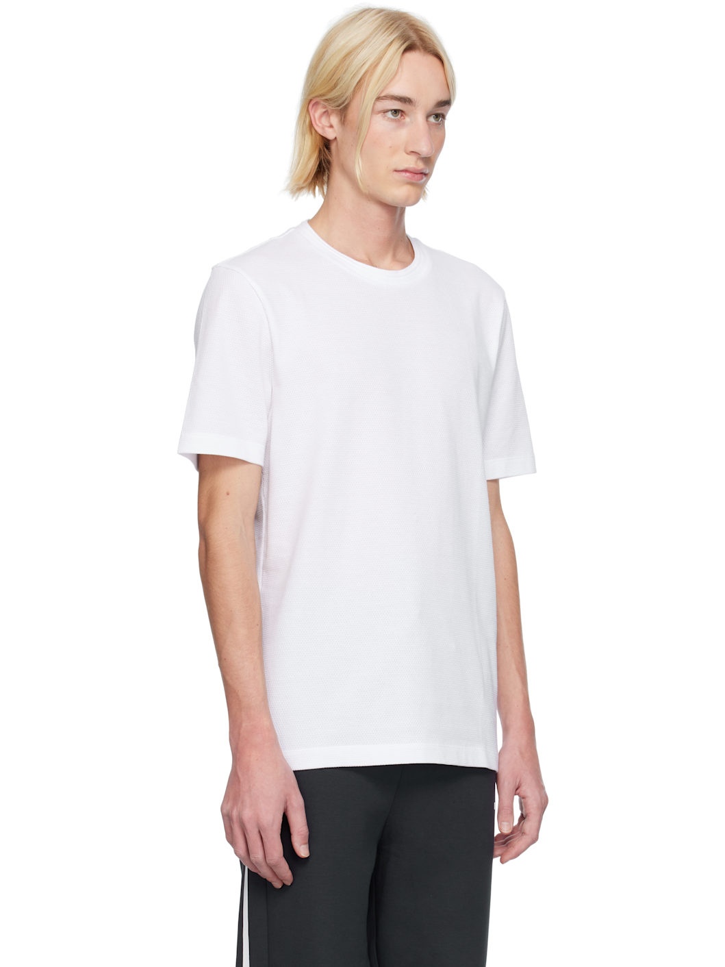 White Jacquard T-shirt - 2
