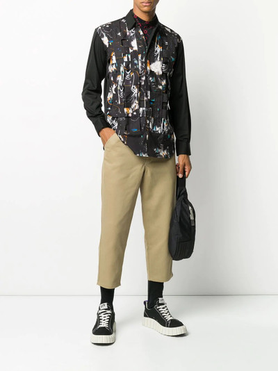 Comme des Garçons SHIRT abstract print button-down shirt outlook