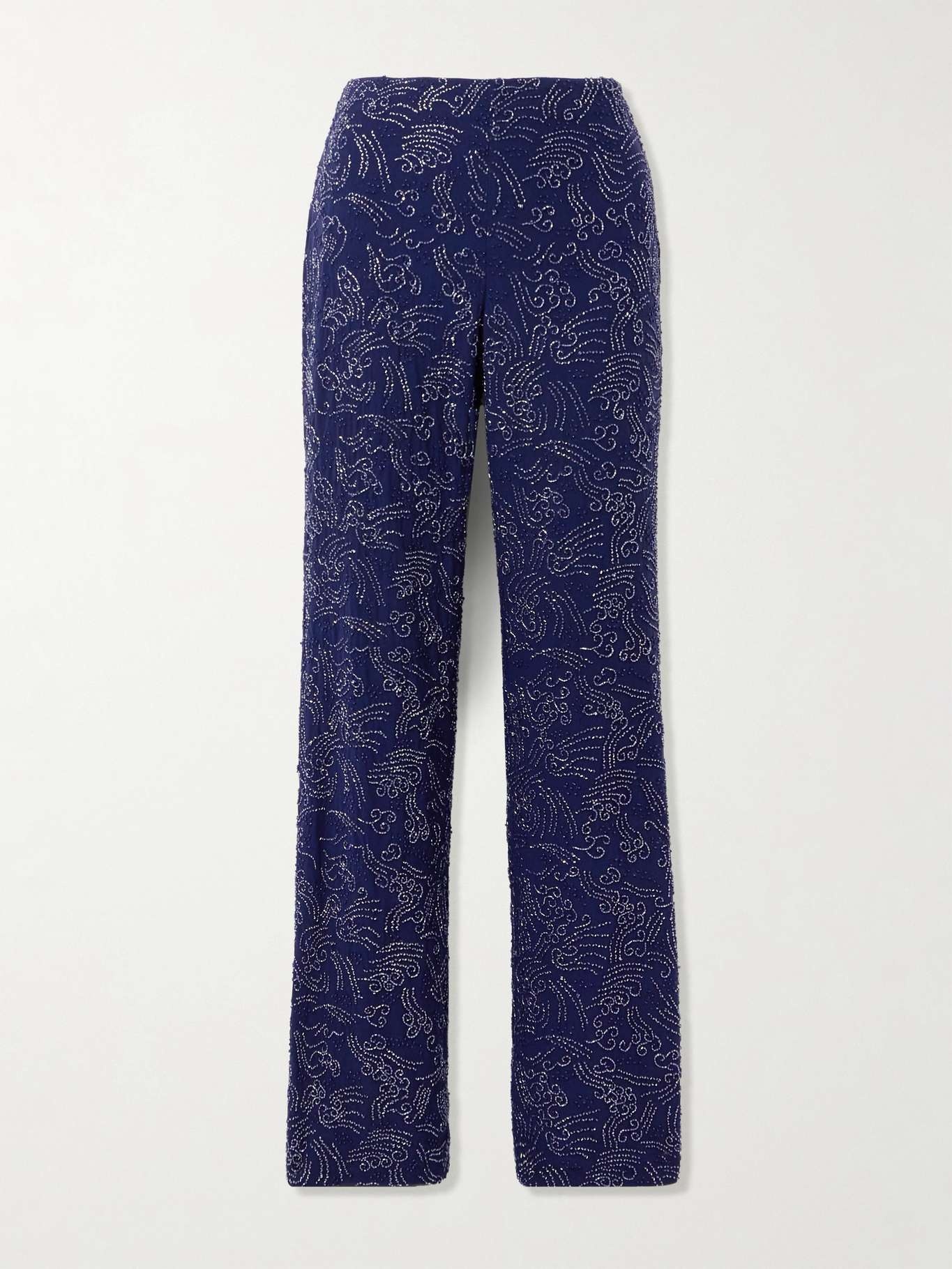 Avola bead-embellished tulle wide-leg pants - 1