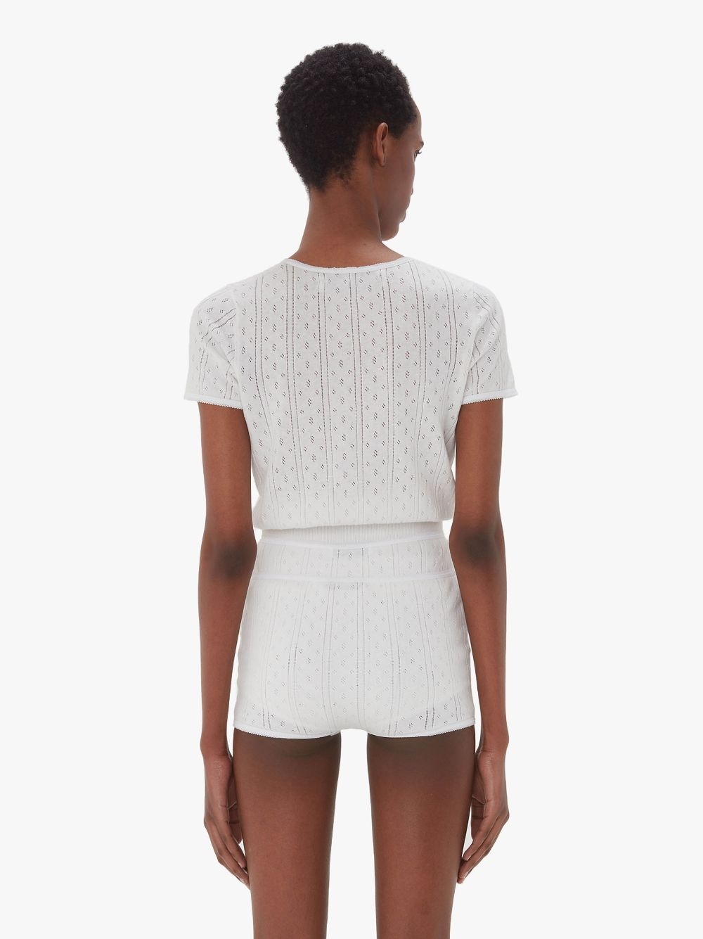 POINTELLE CAP SLEEVE TOP - 3