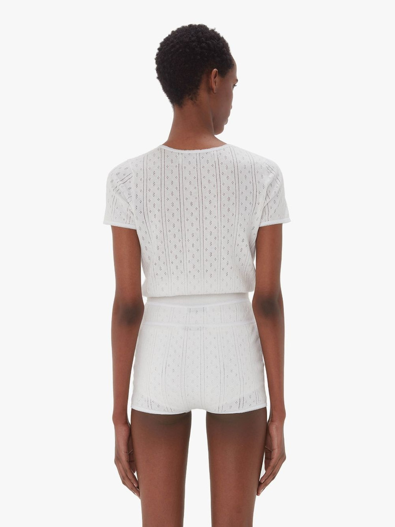 POINTELLE CAP SLEEVE TOP 3