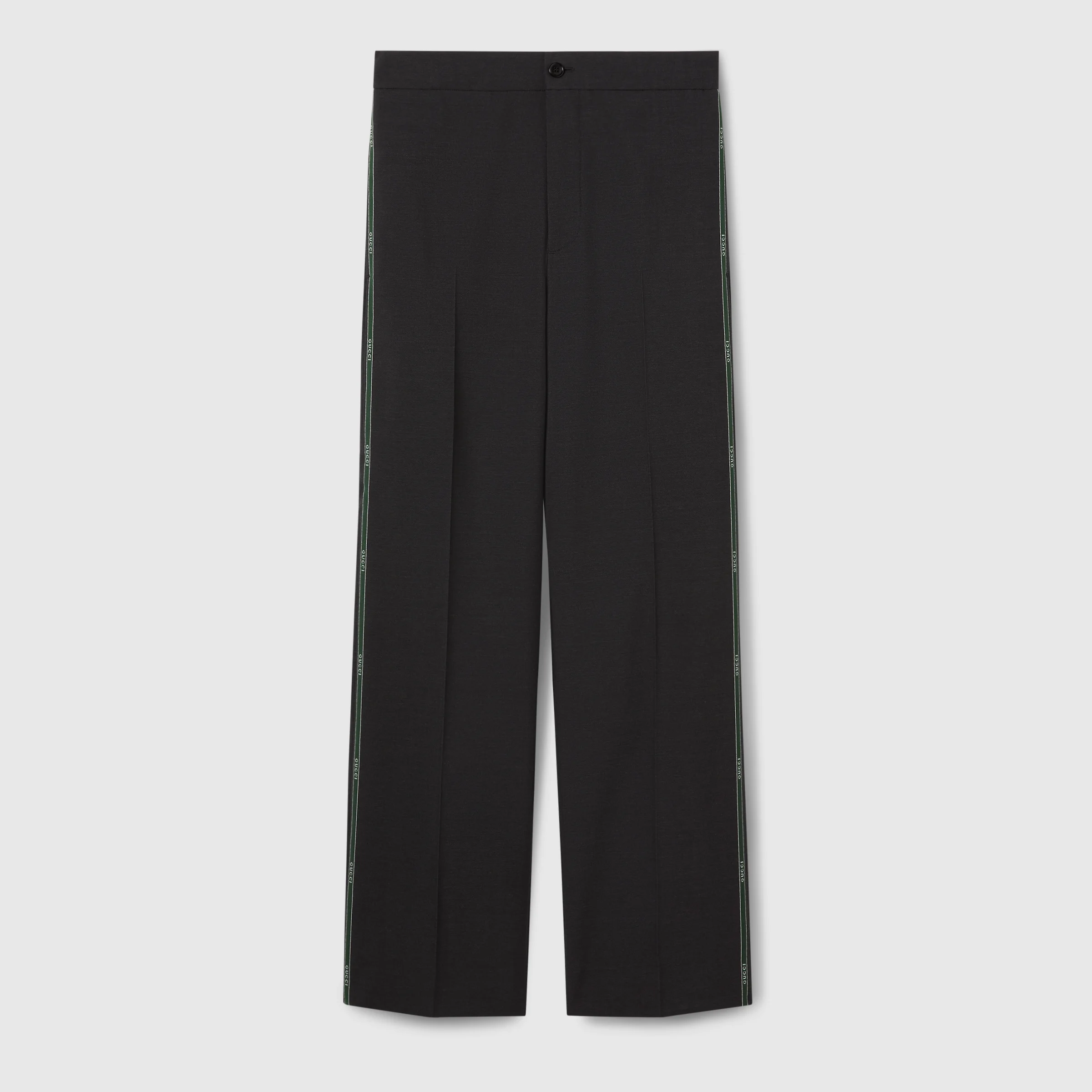 Wool pant with Gucci selvedge detail - 1