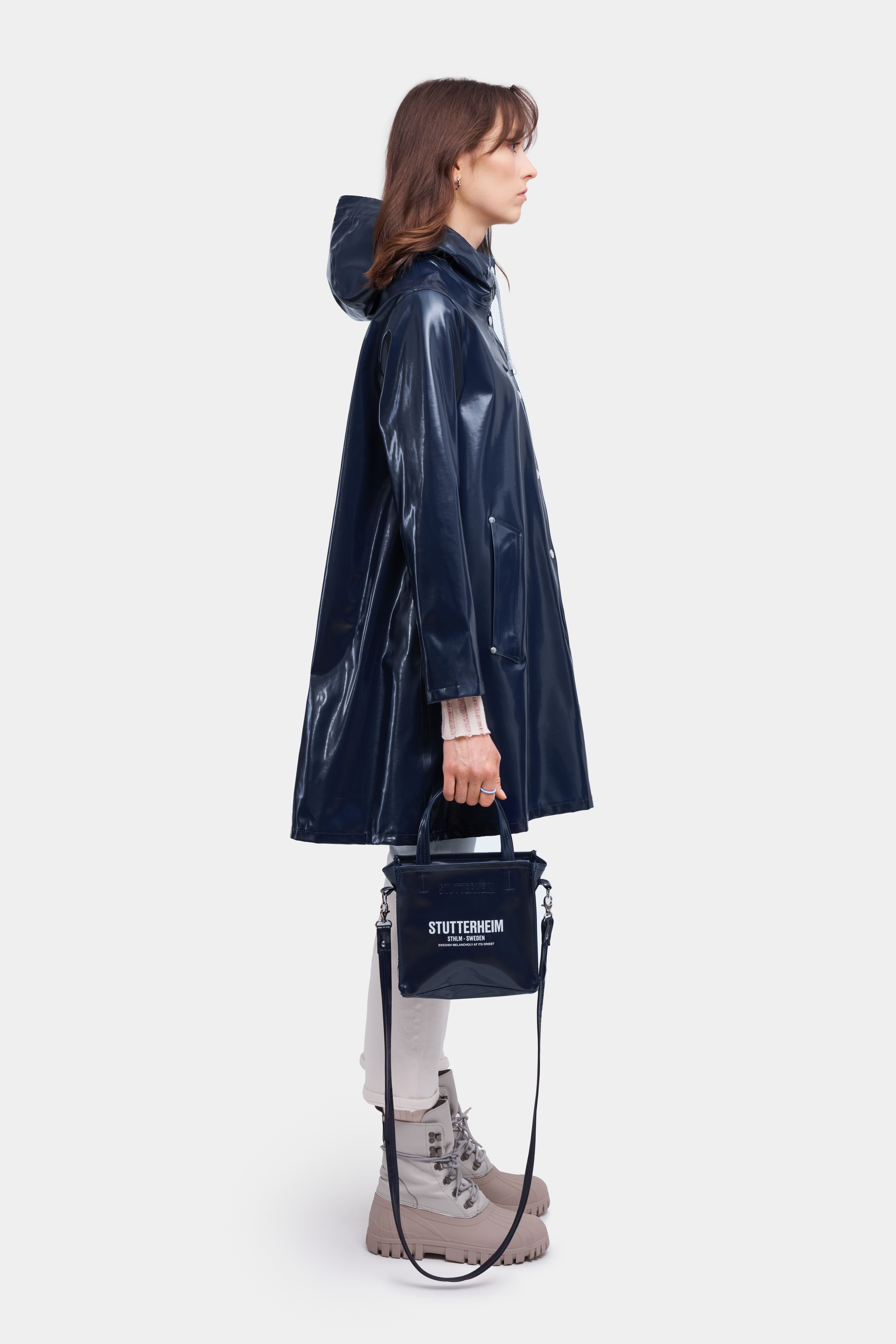 Mosebacke Opal Raincoat Navy - 3
