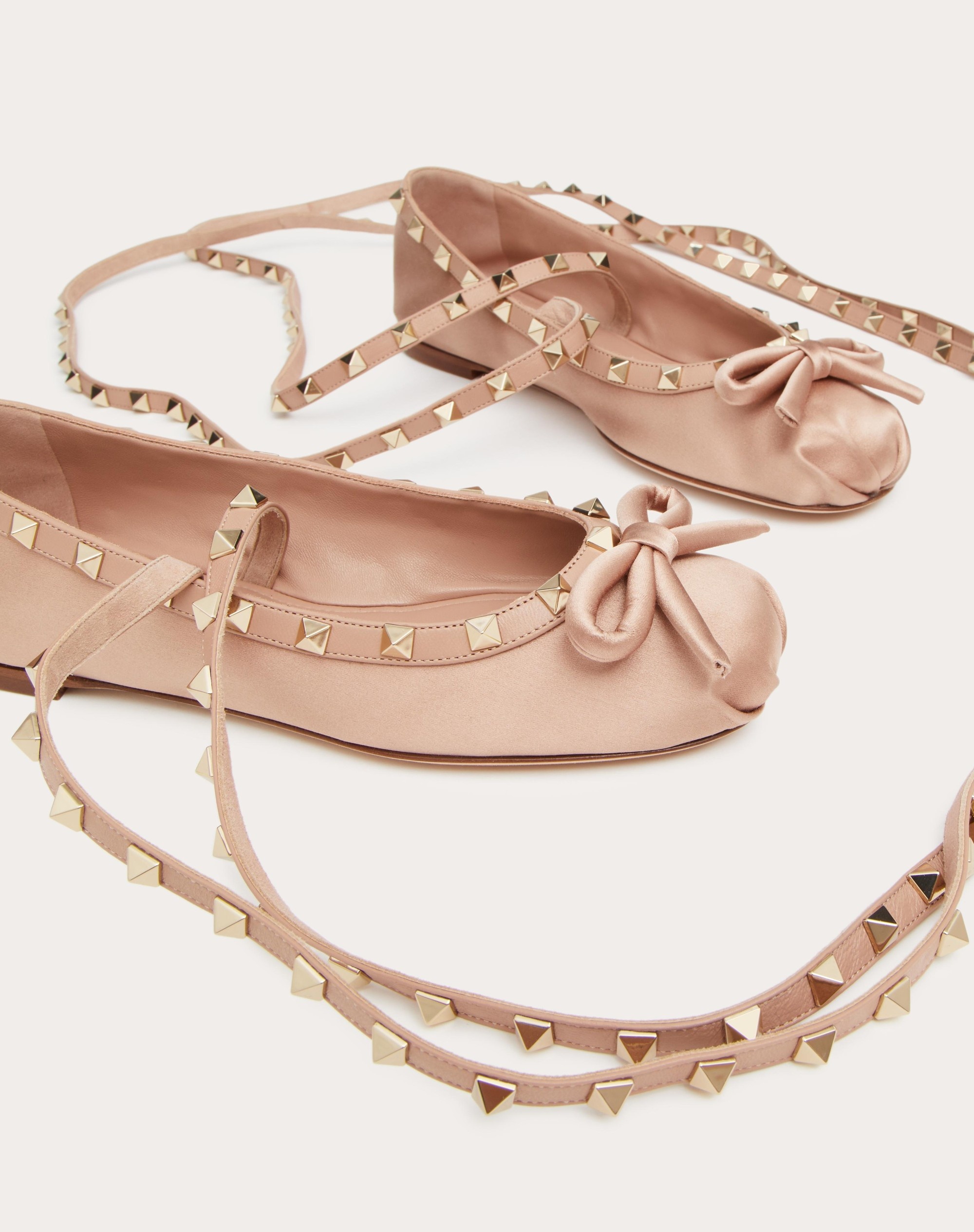 ROCKSTUD SATIN BALLERINA - 5