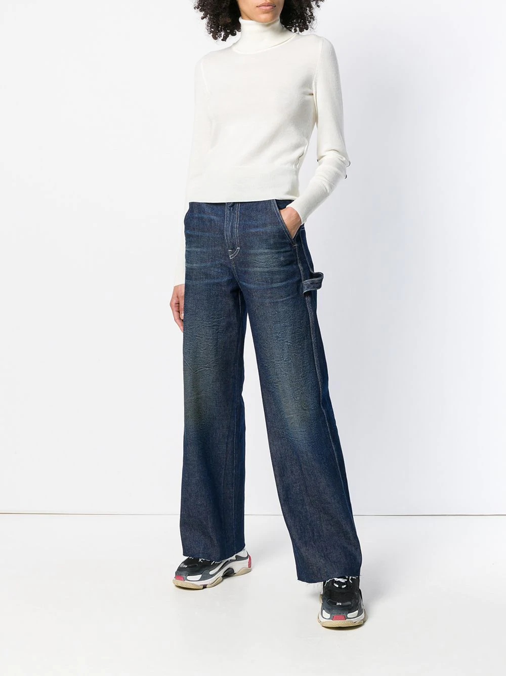 flared high waisted jeans - 2