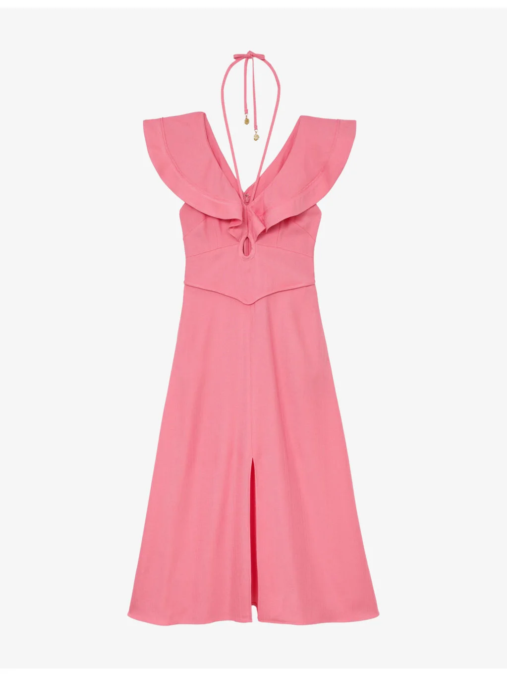 Giselle Ruffled Woven Midi Dress - 1
