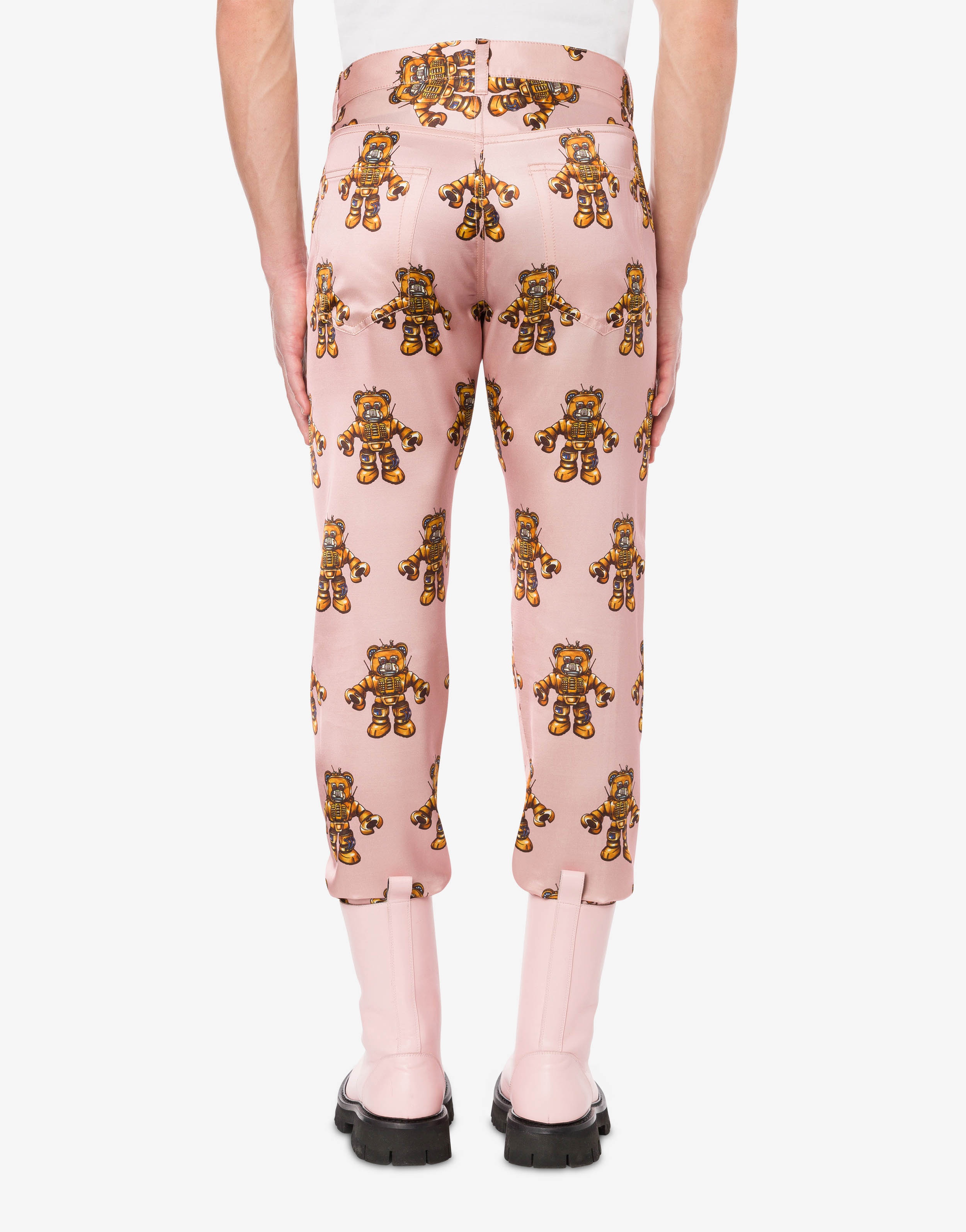 ROBOT BEAR VISCOSE AND WOOL TROUSERS - 3