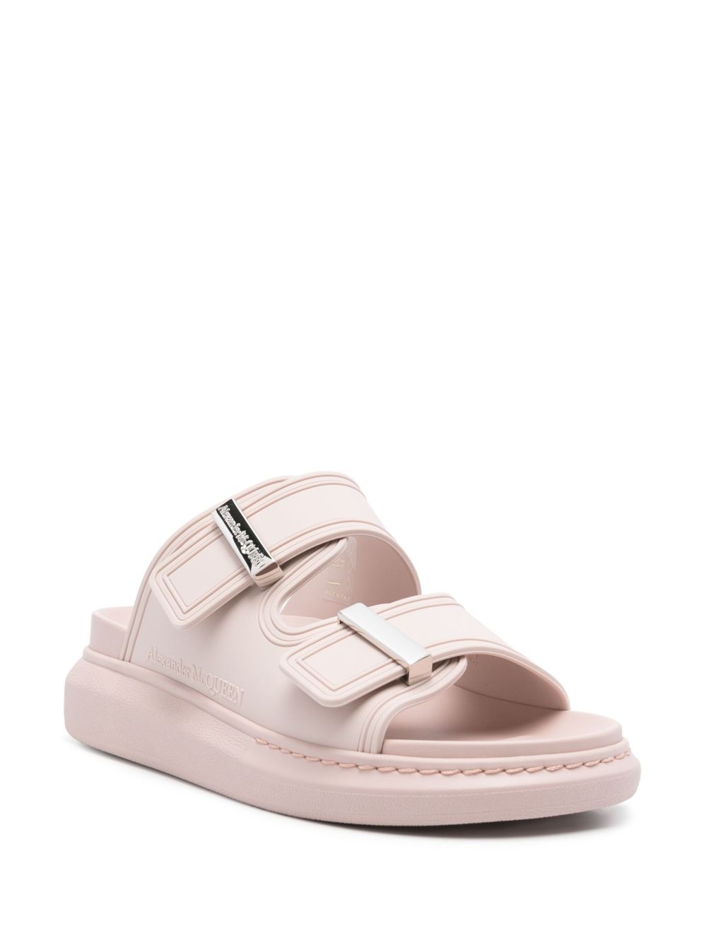 logo-engraved sandals - 2