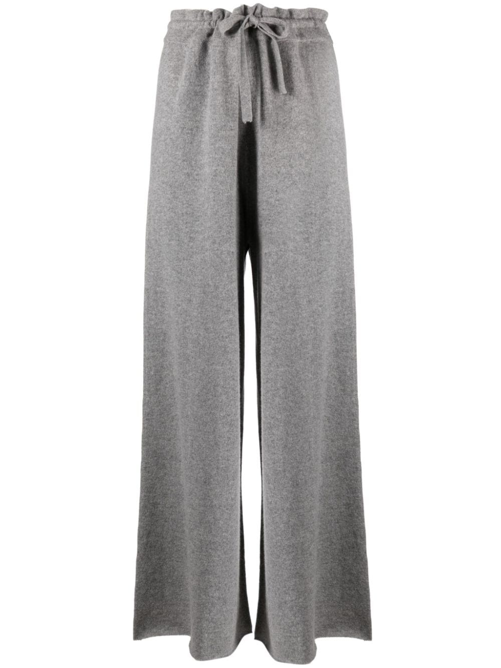 drawstring-waist cashmere trousers - 1