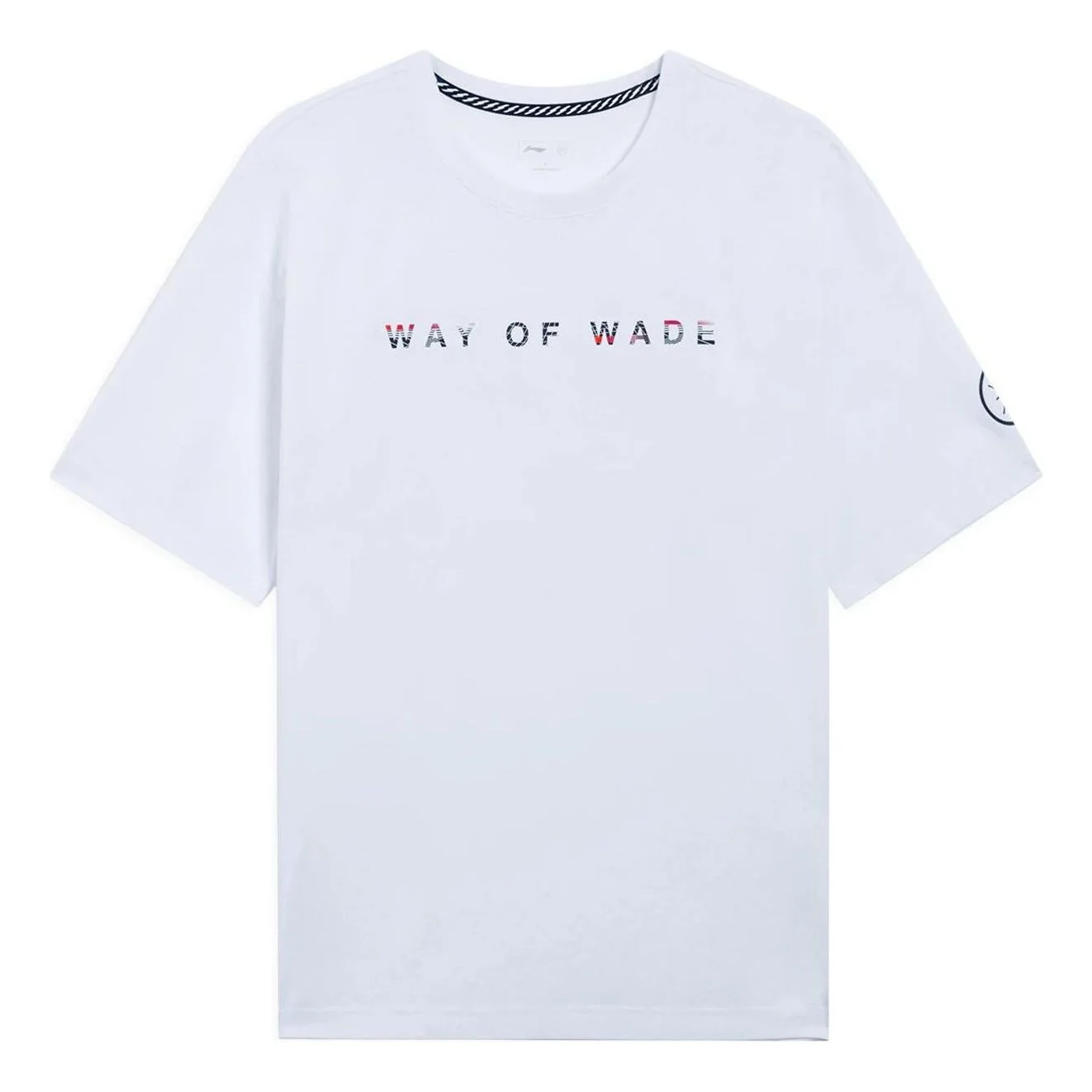 Wade 부호 도표 티셔츠의 Li-Ning 방법 ' 백색' AHSS437-3 - 1