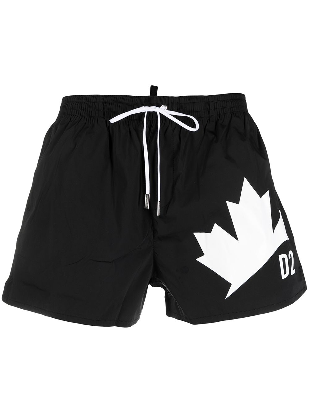 logo print swim shorts - 1