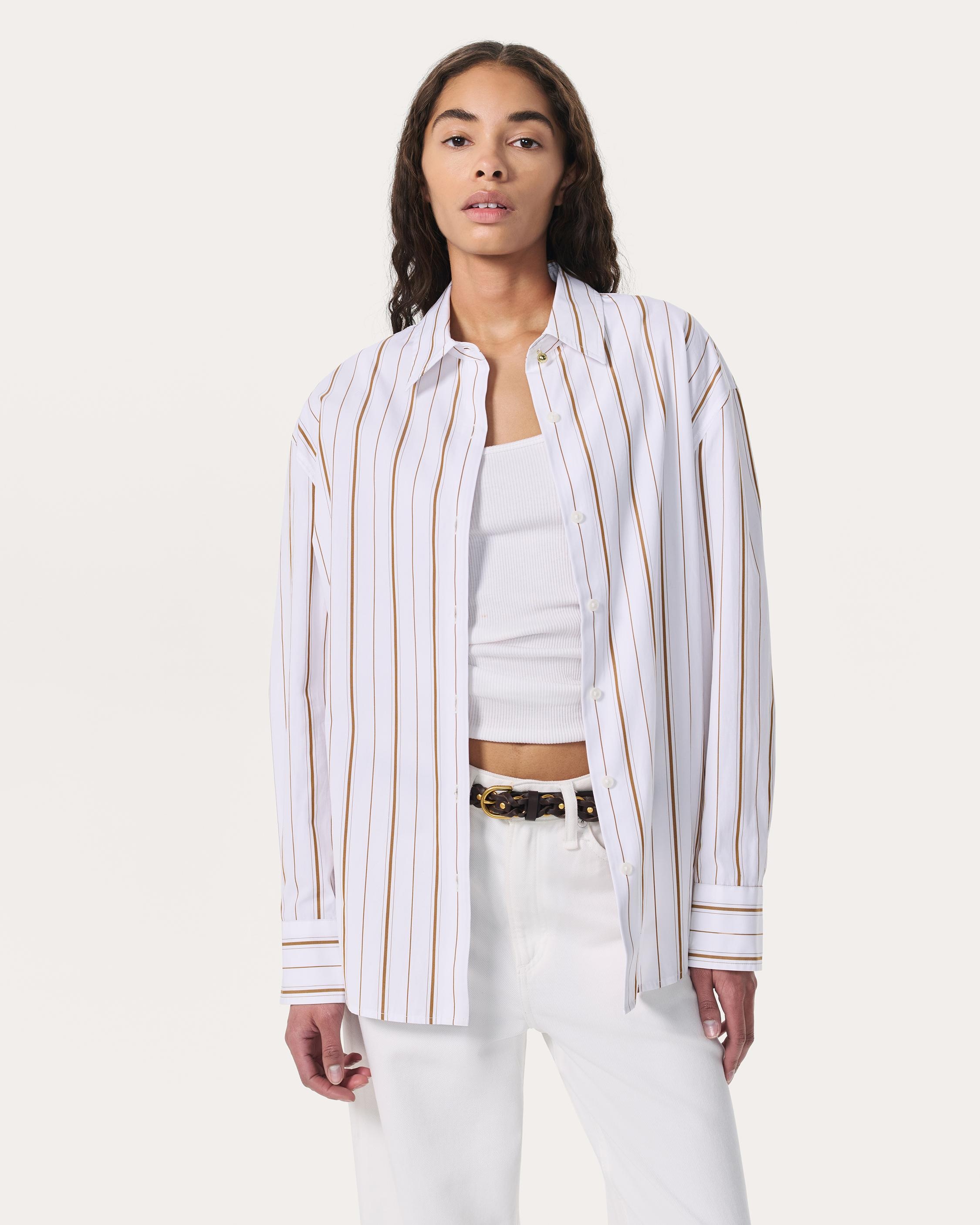 Jessica Striped Poplin Shirt - 2