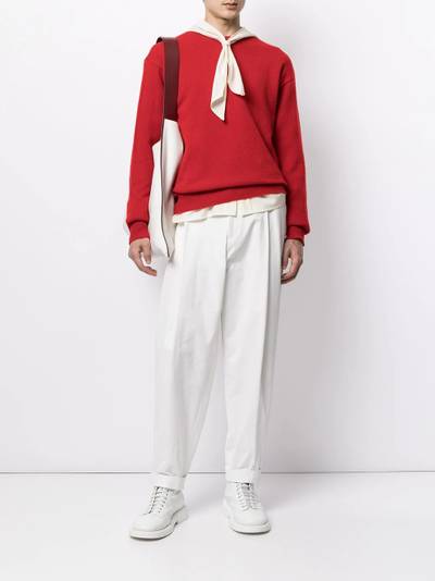 Jil Sander crew-neck rib-trimmed jumper outlook