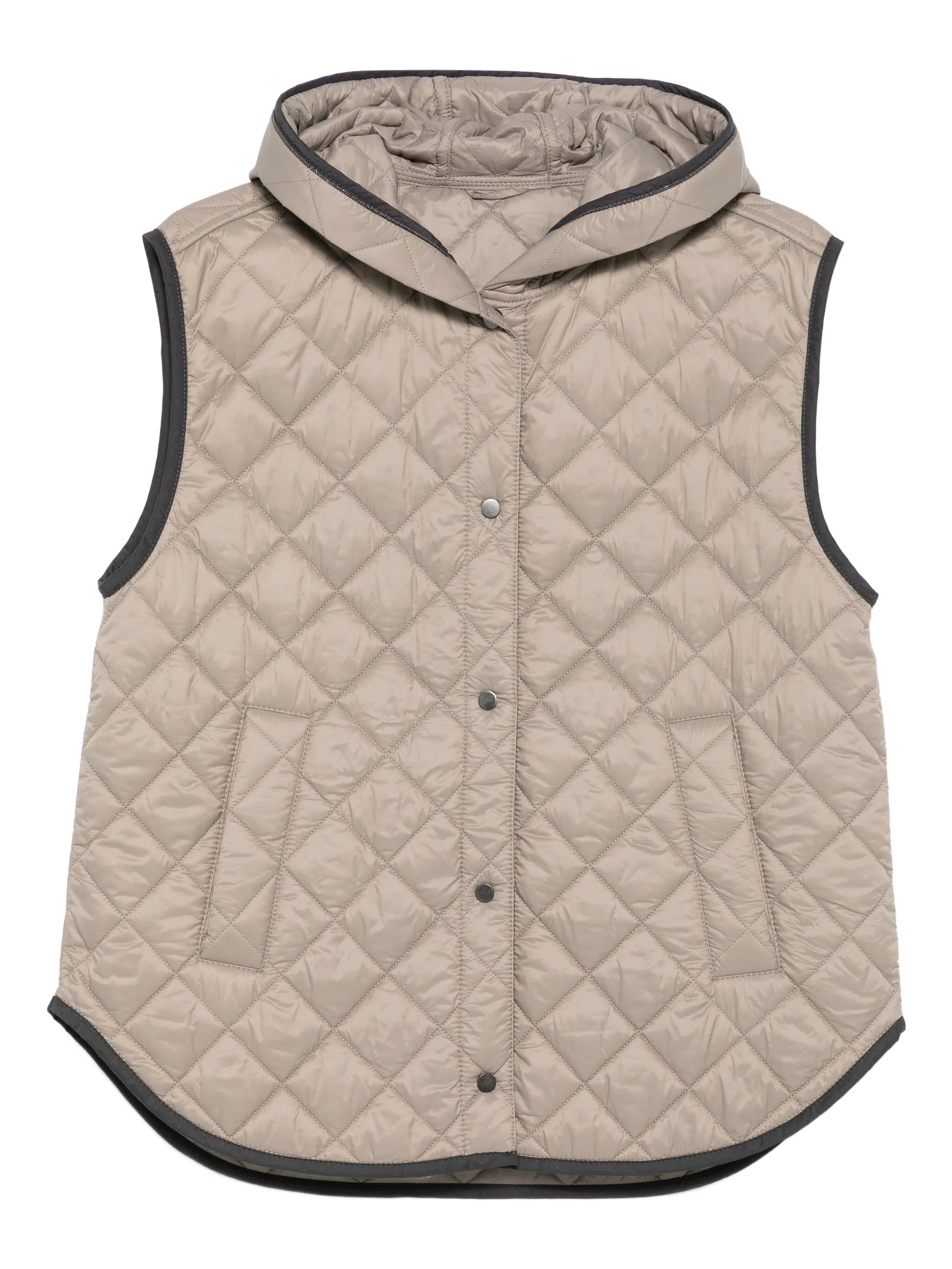 Brunello Cucinelli Quilted Hooded Gilet - 1