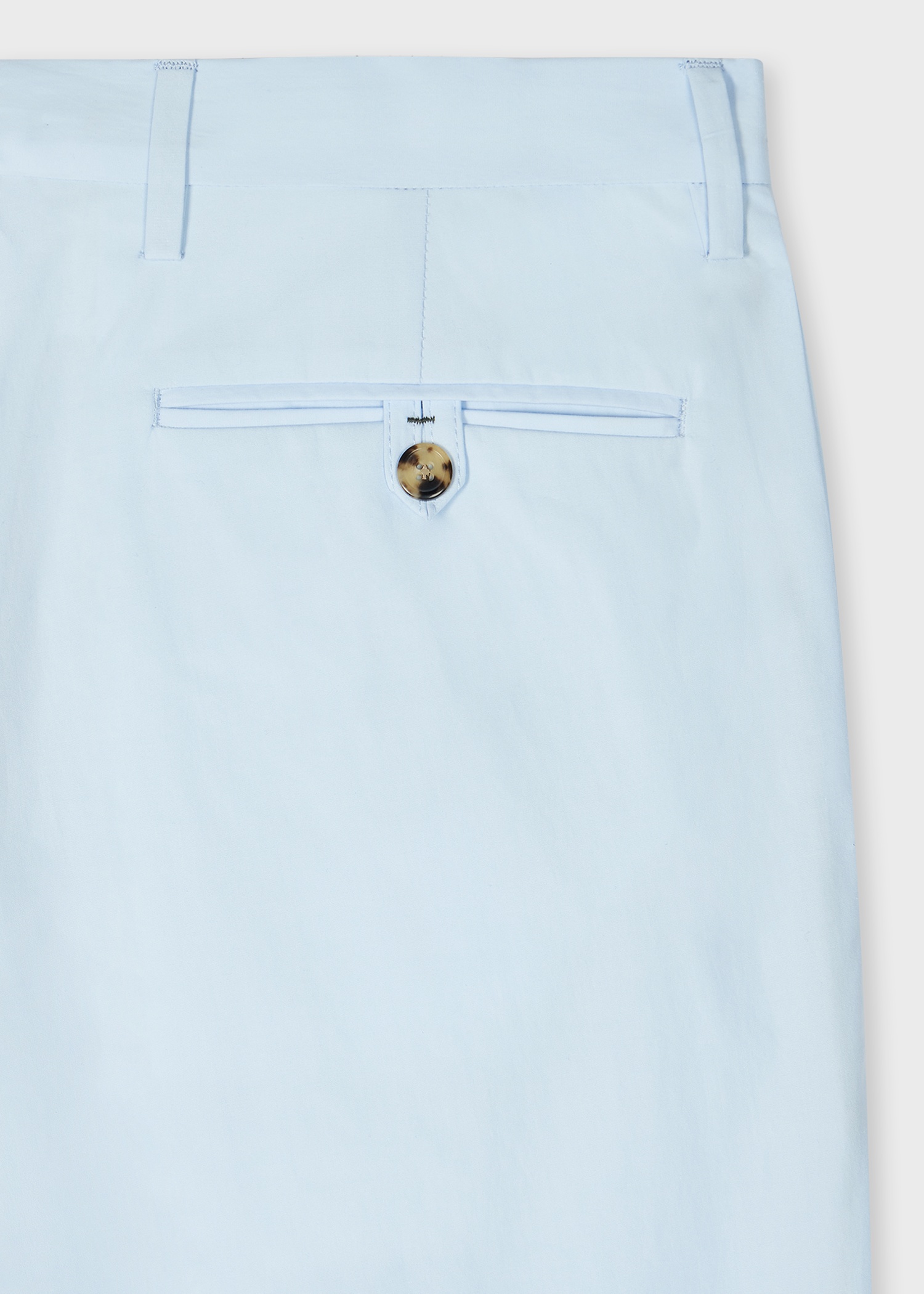 Light Blue Cotton Poplin Chinos - 2