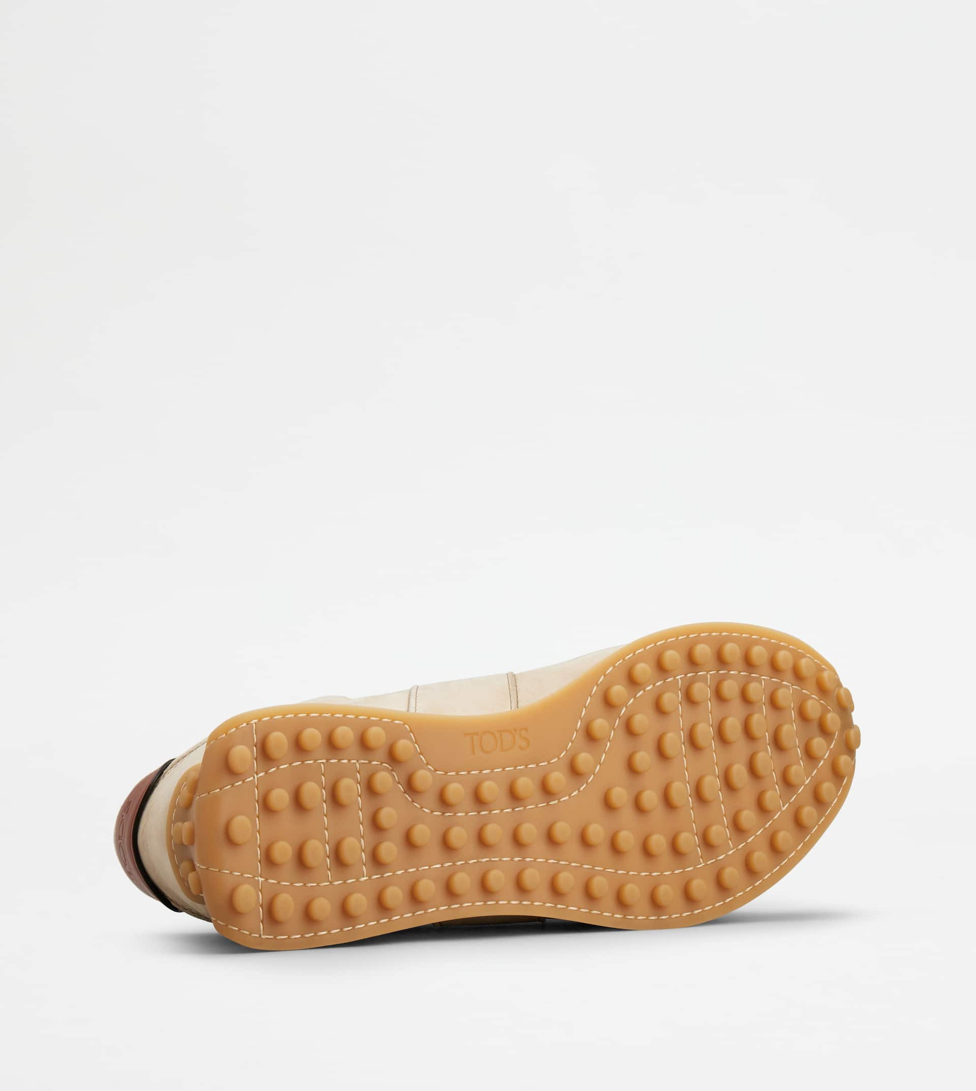 T VINTAGE SNEAKERS IN LEATHER - BEIGE, BROWN, WHITE - 4