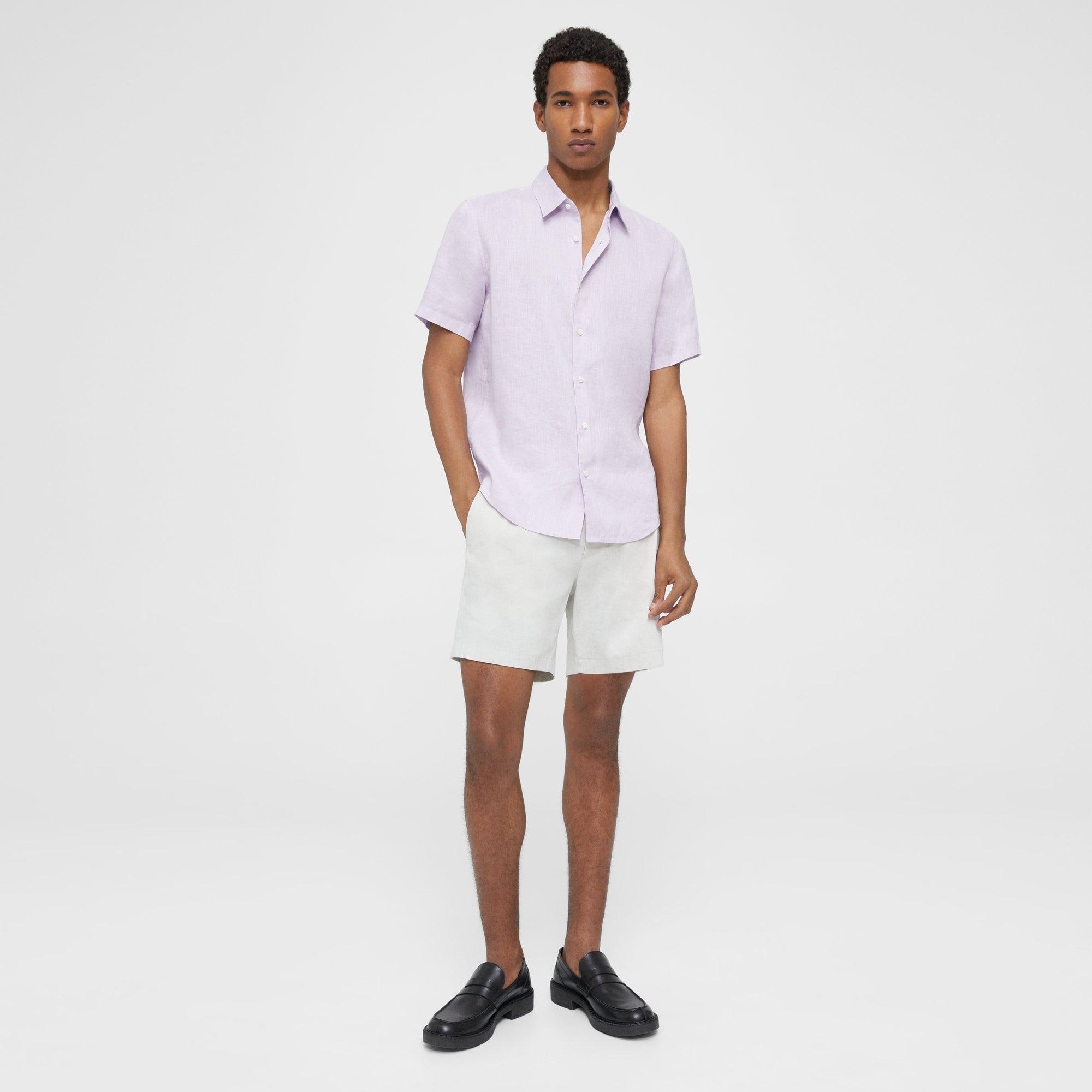 Irving Short-Sleeve Shirt in Relaxed Linen - 3