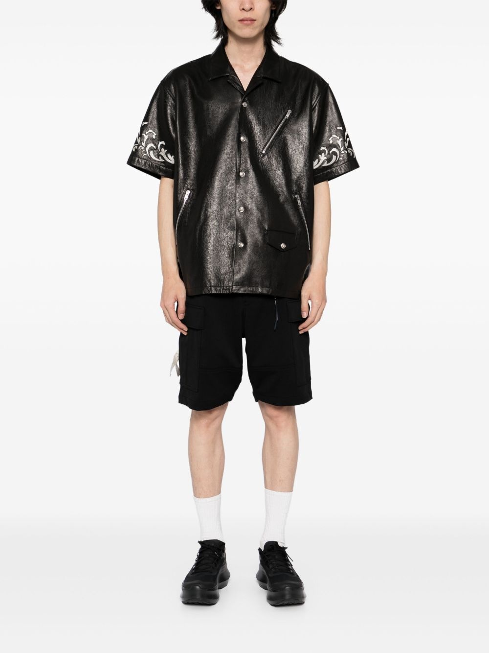 drawstring cargo shorts - 2