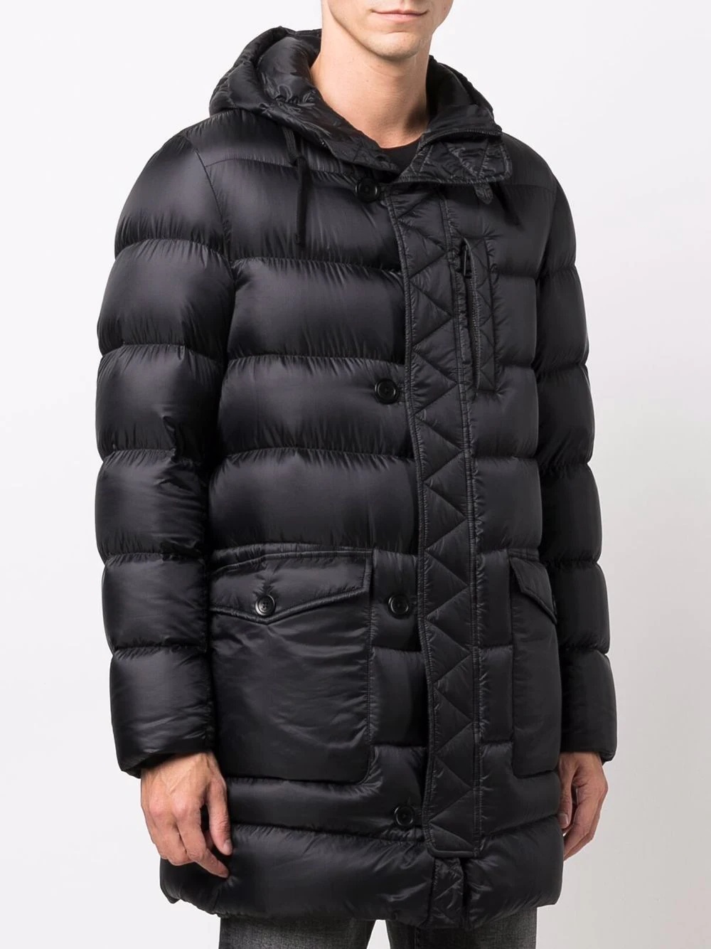 hooded padded coat - 3