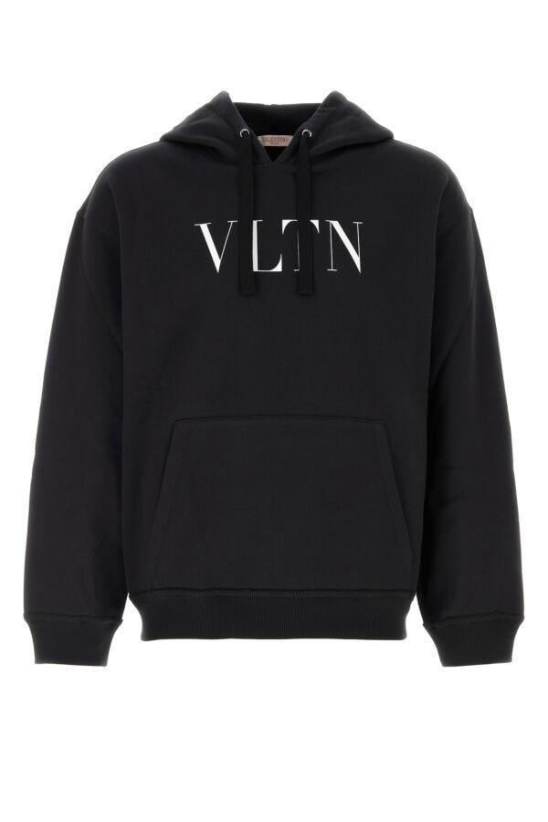 Valentino Garavani Man Black Cotton Blend Sweatshirt - 1