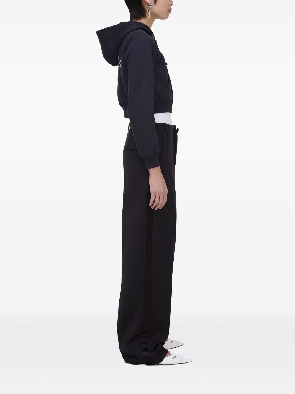 Cotton cropped hoodie - 7