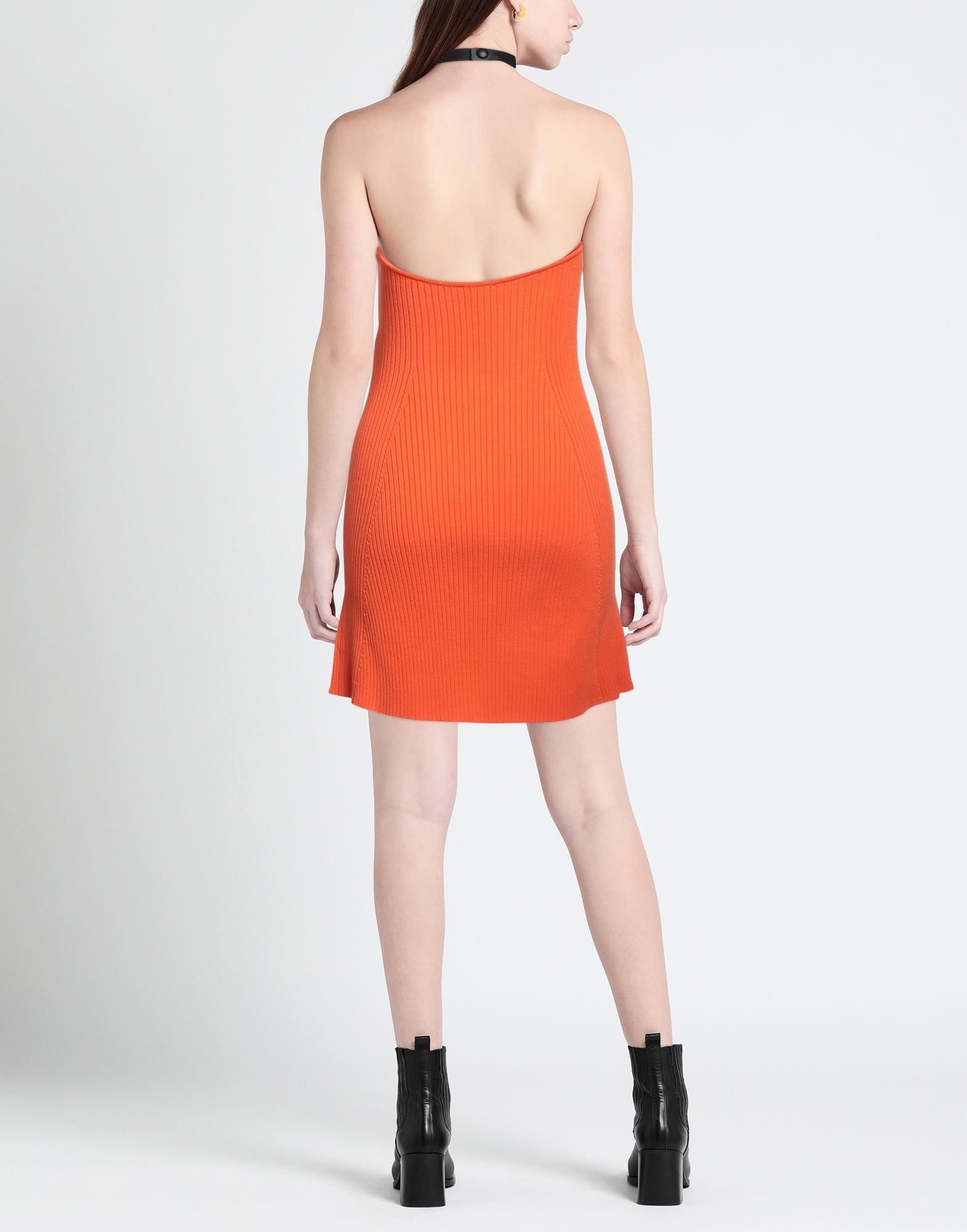 Orange Women's Short Dress - 3