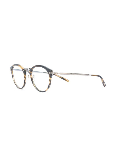Oliver Peoples turtle print glasses outlook