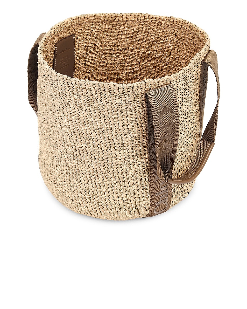 Woody Large Basket Tote Bag - 4