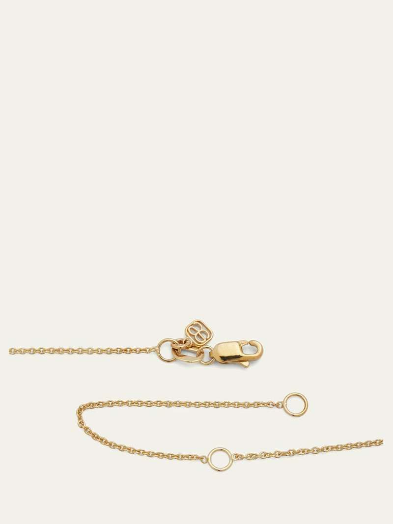 SYDNEY EVAN Large 14k Yellow Gold & Diamond Love Necklace outlook
