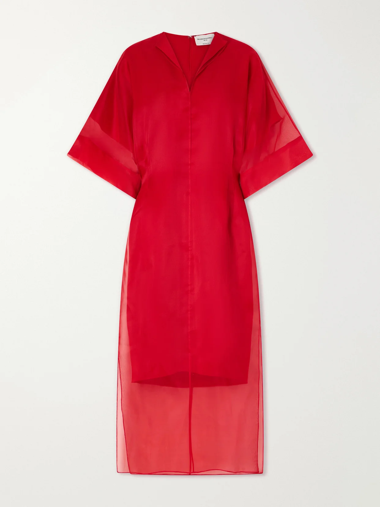 The Zuri Silk-organza Midi Dress - 1