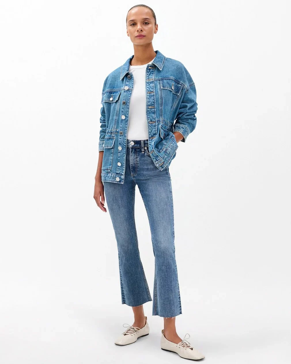 Flexi Peyton Mid-Rise Ankle Bootcut Jeans - 2