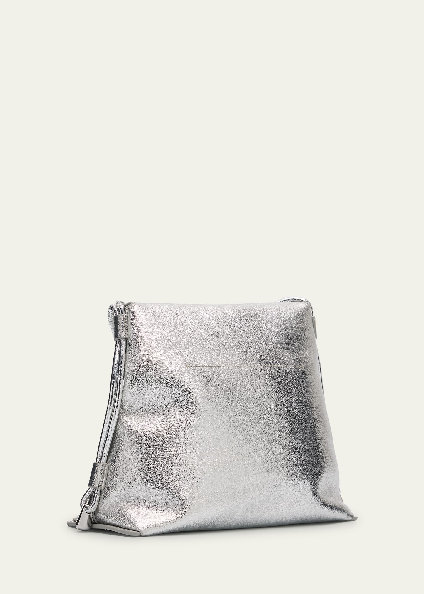 ID Petite Soft Metallic Leather Shoulder Bag - 3