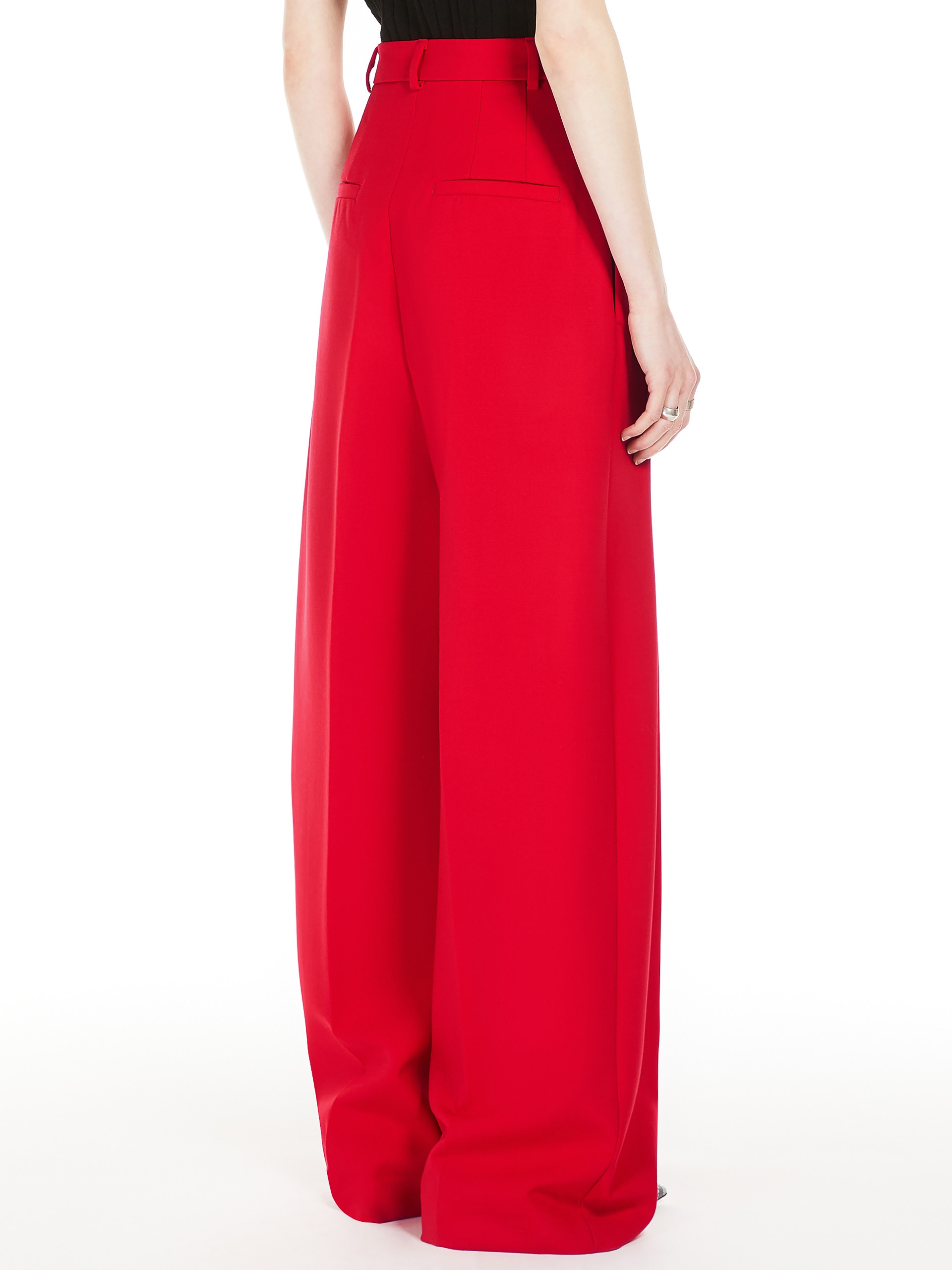 ABADAN Stretch wool boyfriend trousers - 4