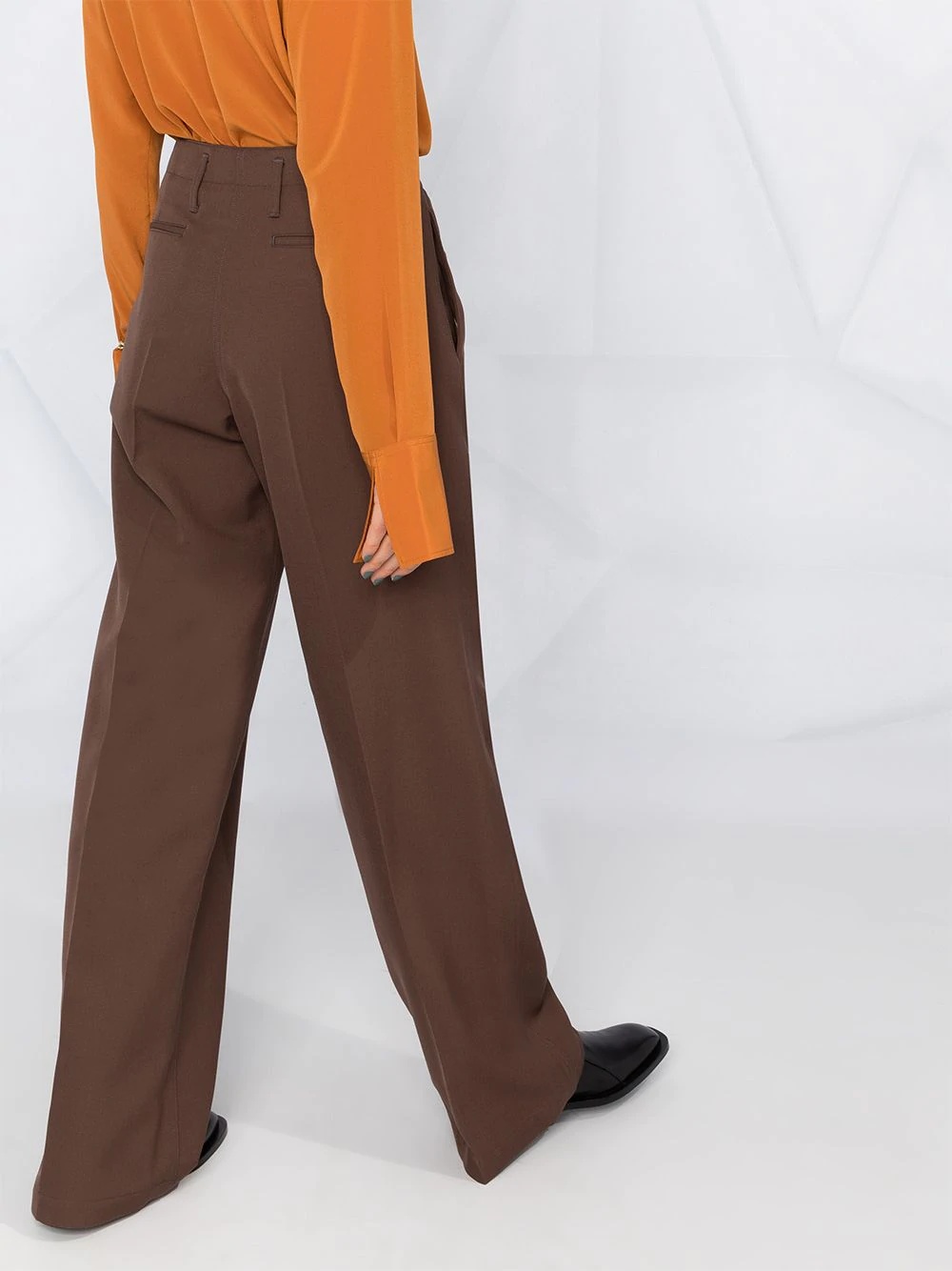 straight twill trousers - 3