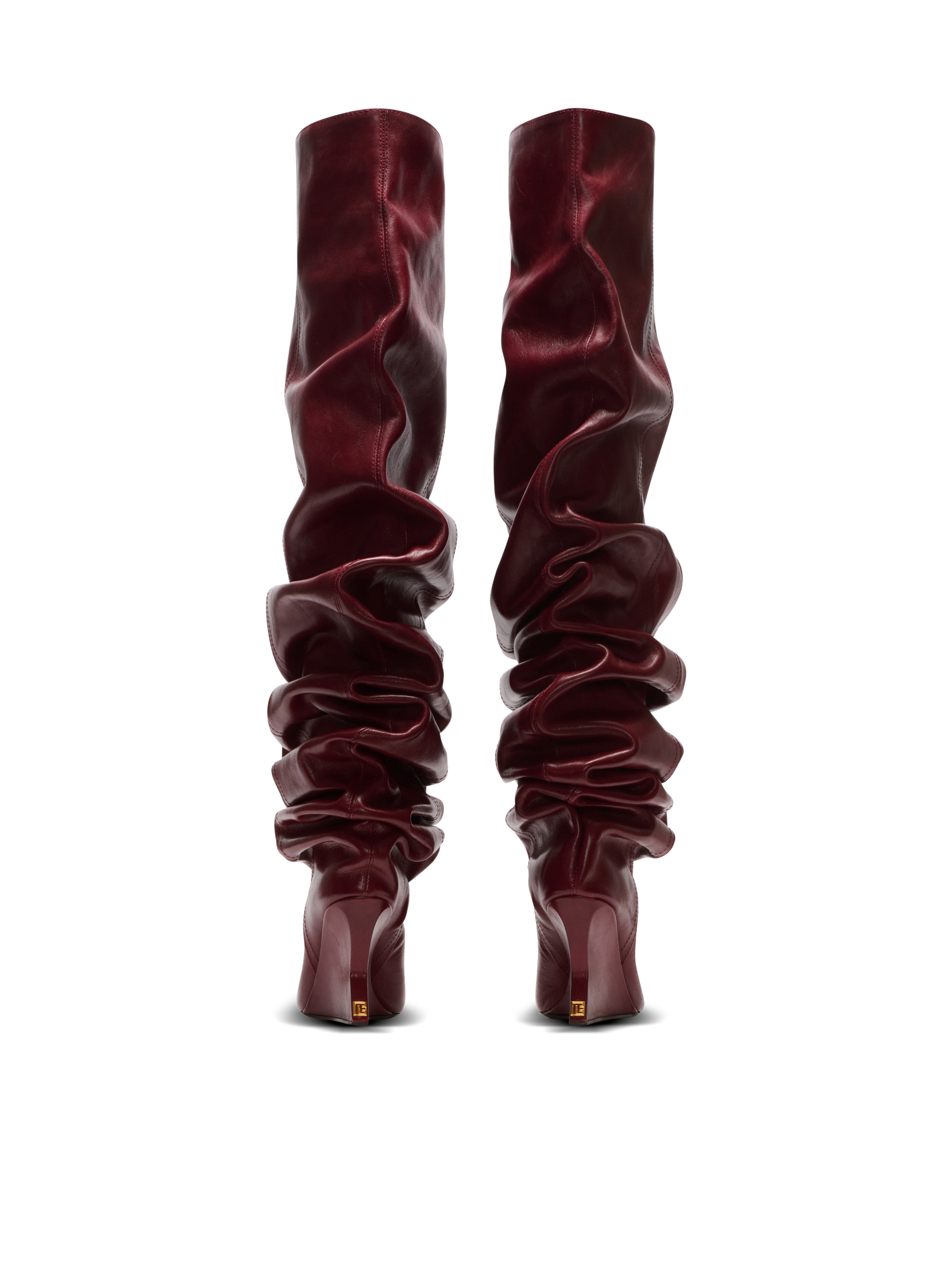 Wedge thigh-high boots - 3