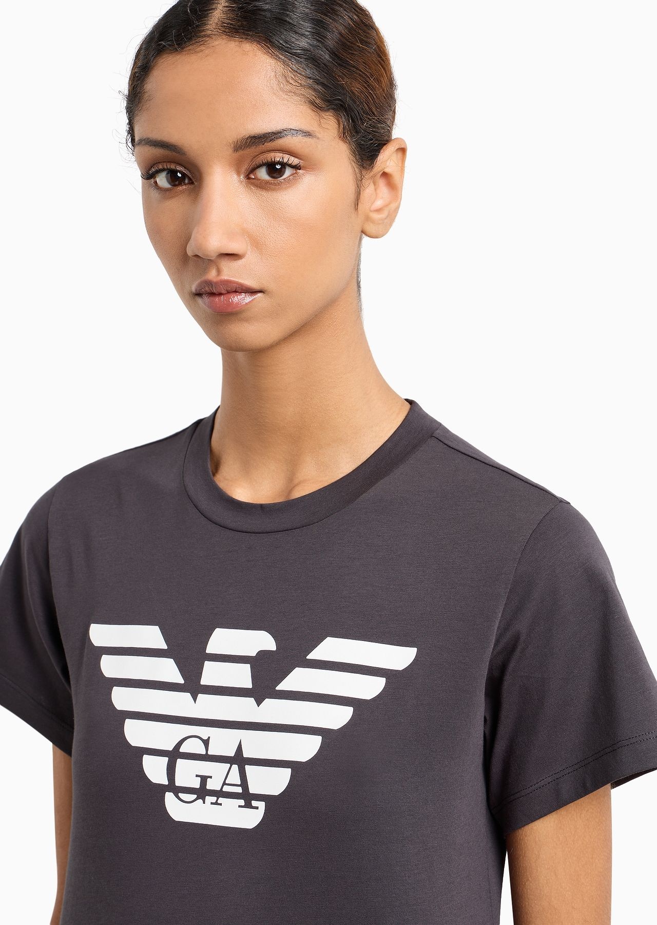 ASV organic-jersey T-shirt with logo print - 9