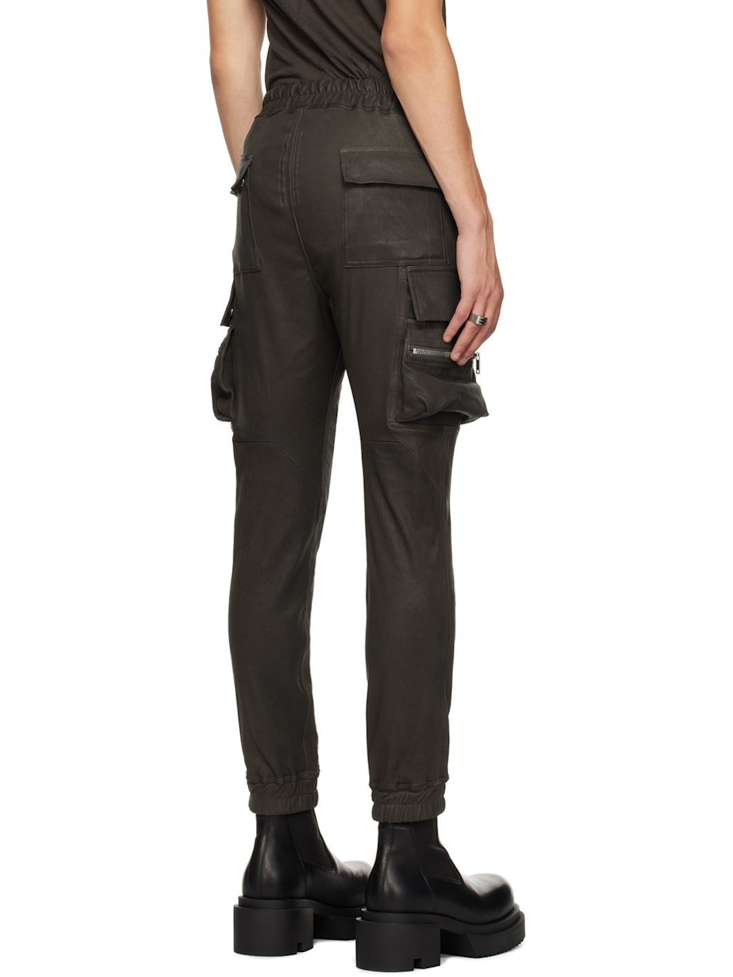 Gray Porterville Leather Pants - 3