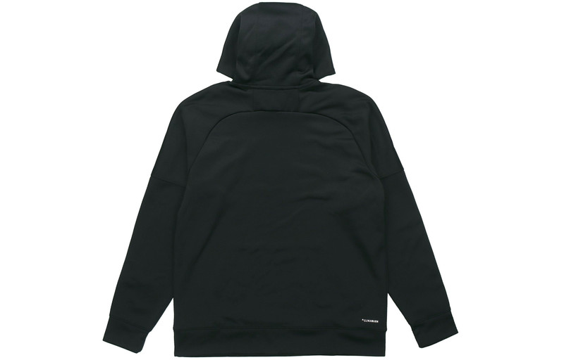 adidas adidas Logo Printing hooded Pullover Sports Black DH9018 outlook
